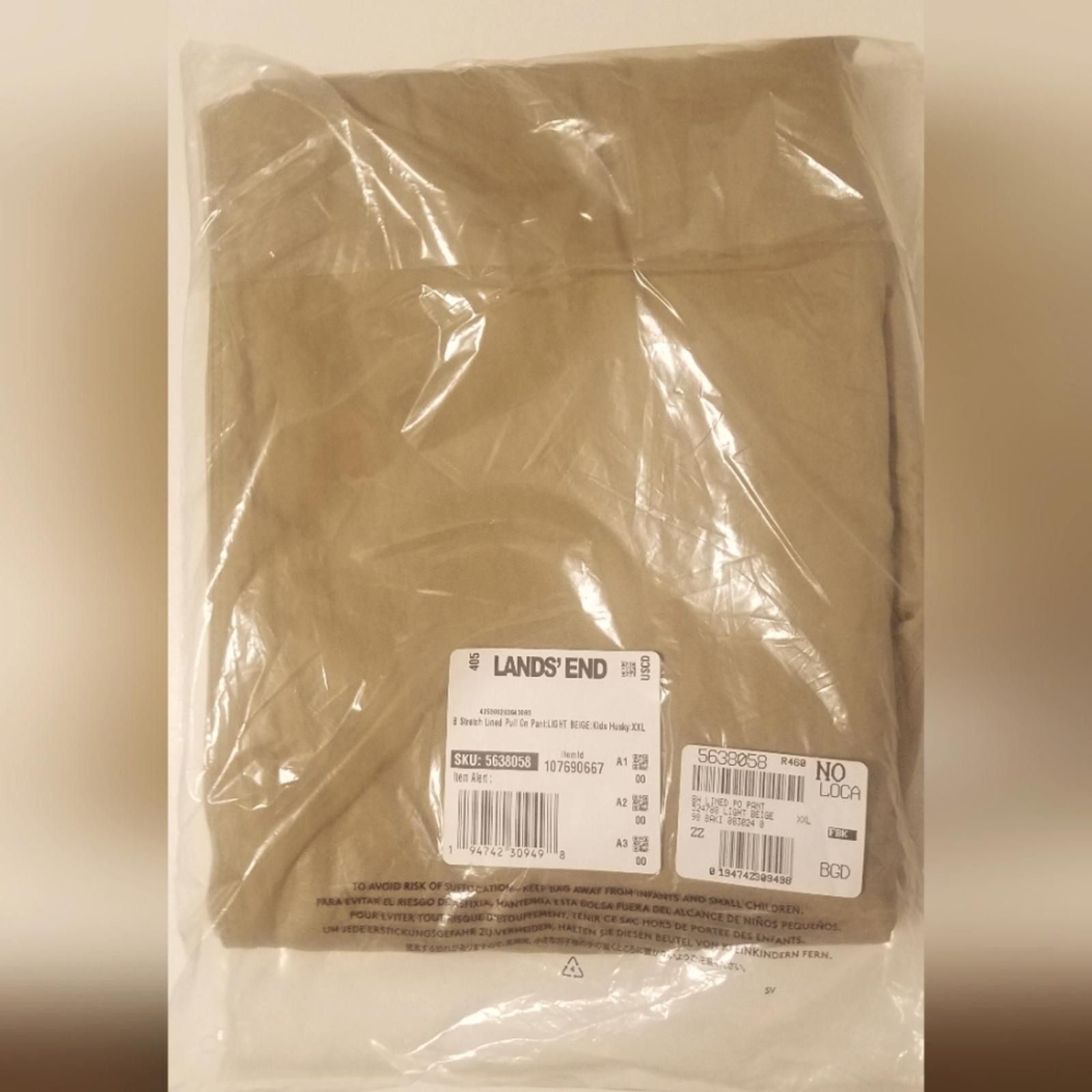 Lands' End NWT Lands' End Light Beige XXL Husky Pull On Pants Size US 26 / EU 42 - 1 Thumbnail