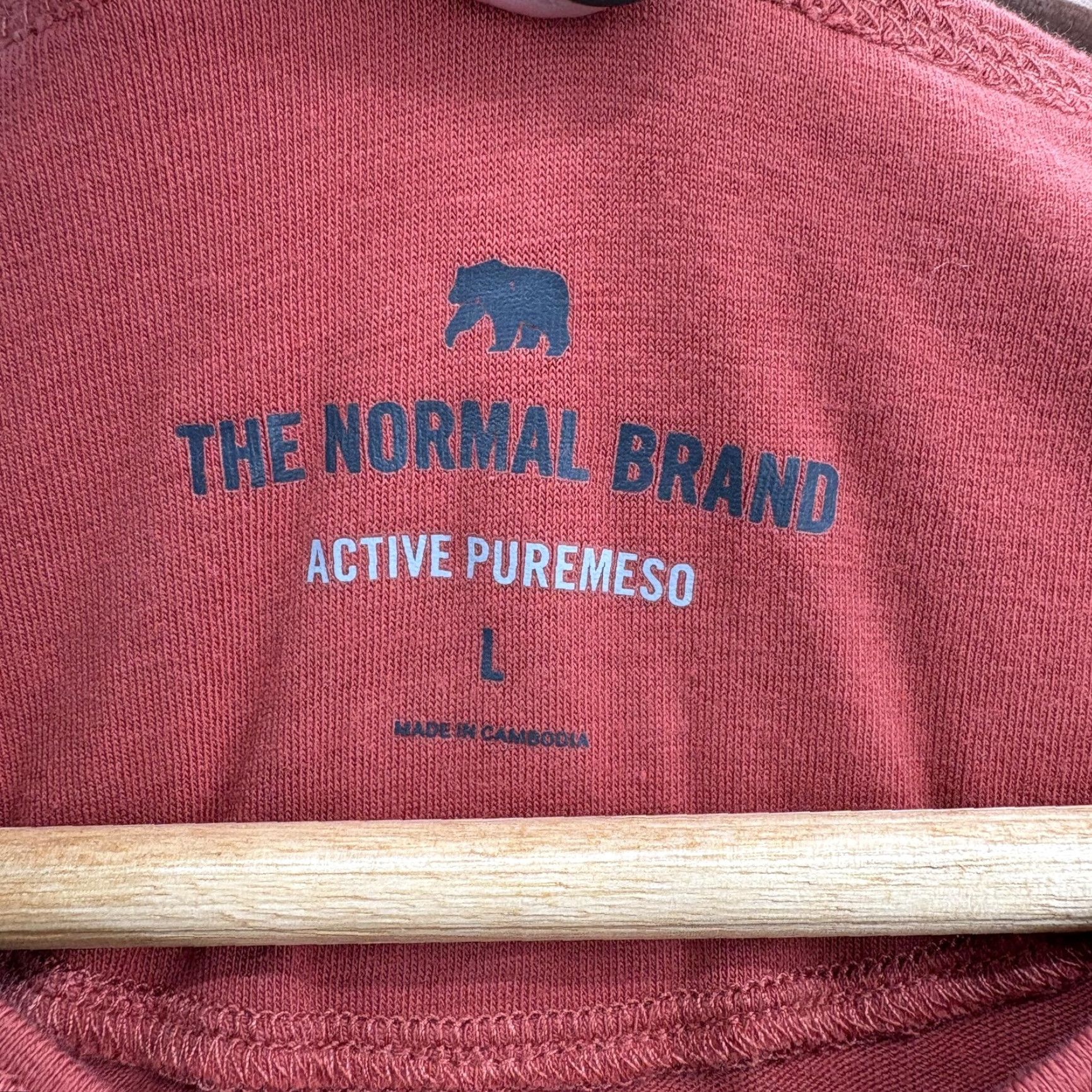 Vintage The Normal Brand Henley Shirt Mens Large Red Active Puremeso Short Sleeve Casual Size US L / EU 52-54 / 3 - 3 Thumbnail