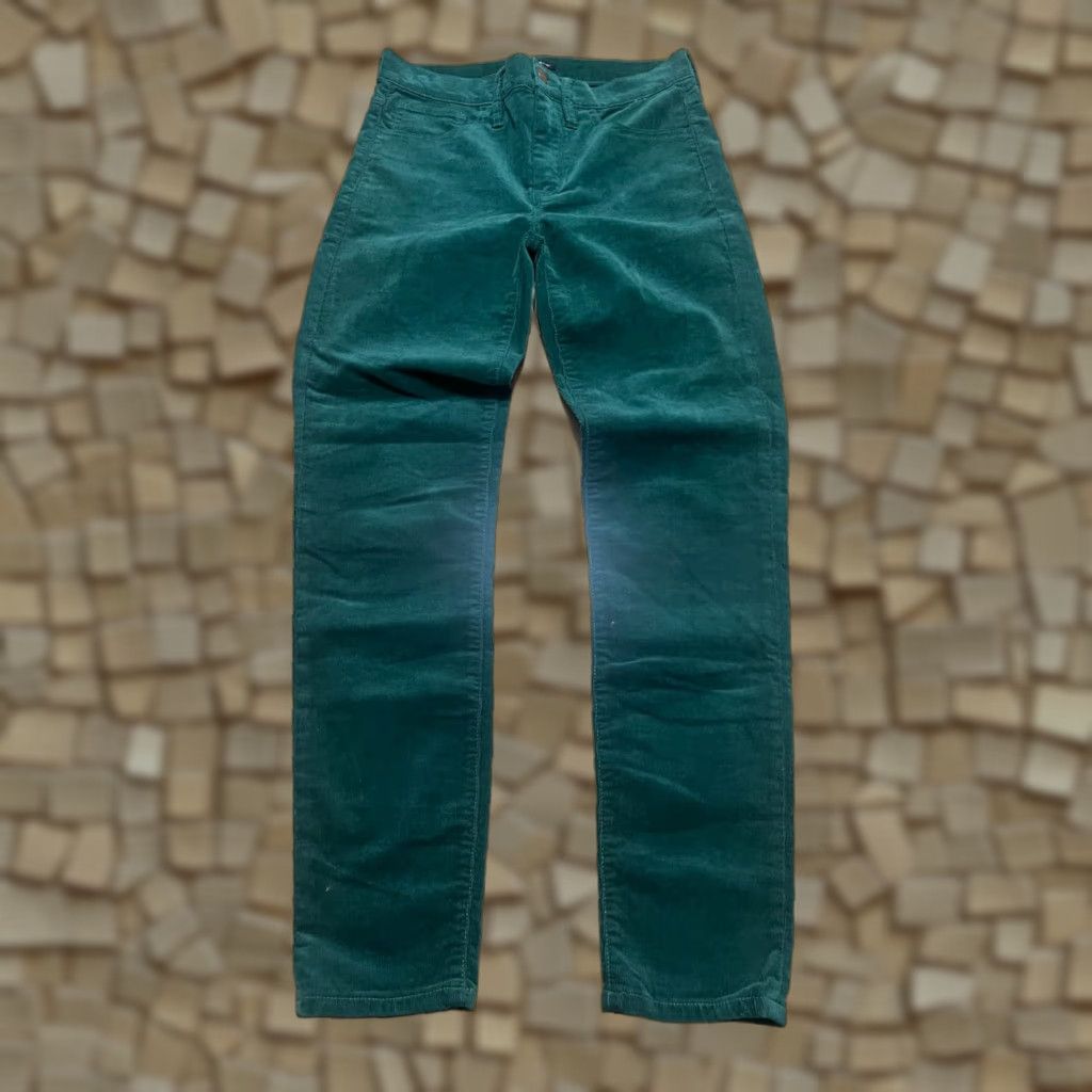 J.Crew J.CREW Pants Women Velvet Green Skinny Jeans 27 Regular Inseam 27.5 in 27 Waist 28 in - Size 27 Velvet Jeans Womens Green Skinny 27.5 in Inseam Size 27" / US 4 / IT 40 - 1 Thumbnail
