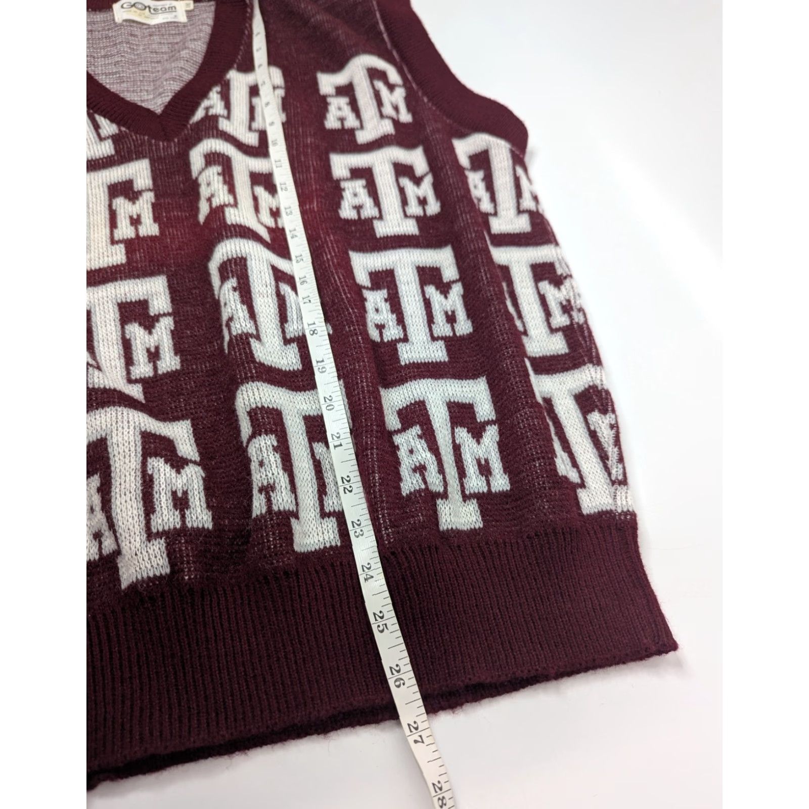 Vintage VINTAGE Texas A&M Burgundy Sweater Vest 2XL Go Team Shirt Boys Mens Womens Size US XXL / EU 58 / 5 - 4 Thumbnail
