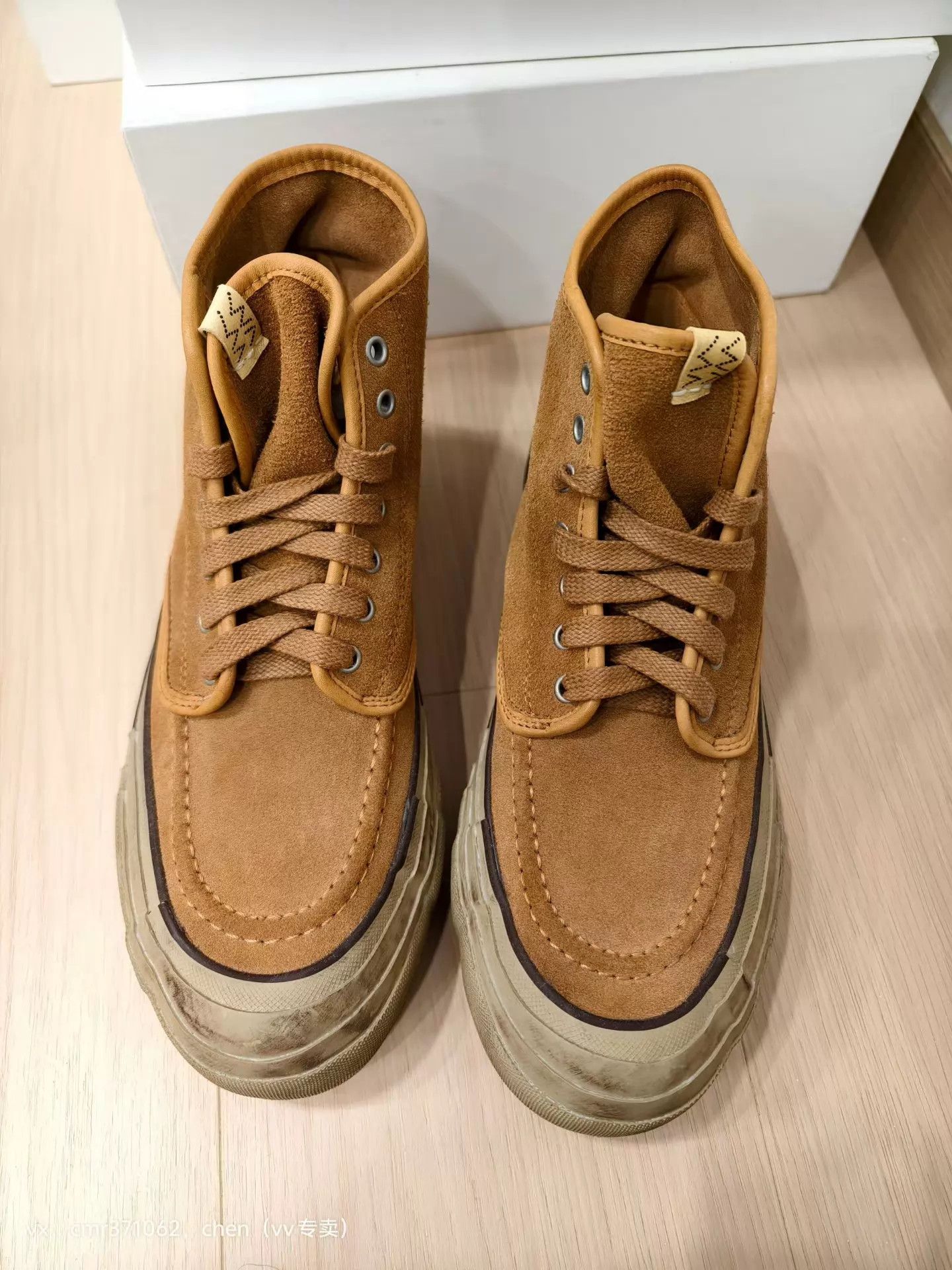 Visvim VISVIM 22SS LISKAMM G.PATTEN-FOLK sand/lt brown 10.5/11 Size US 10.5 / EU 43-44 - 1 Thumbnail