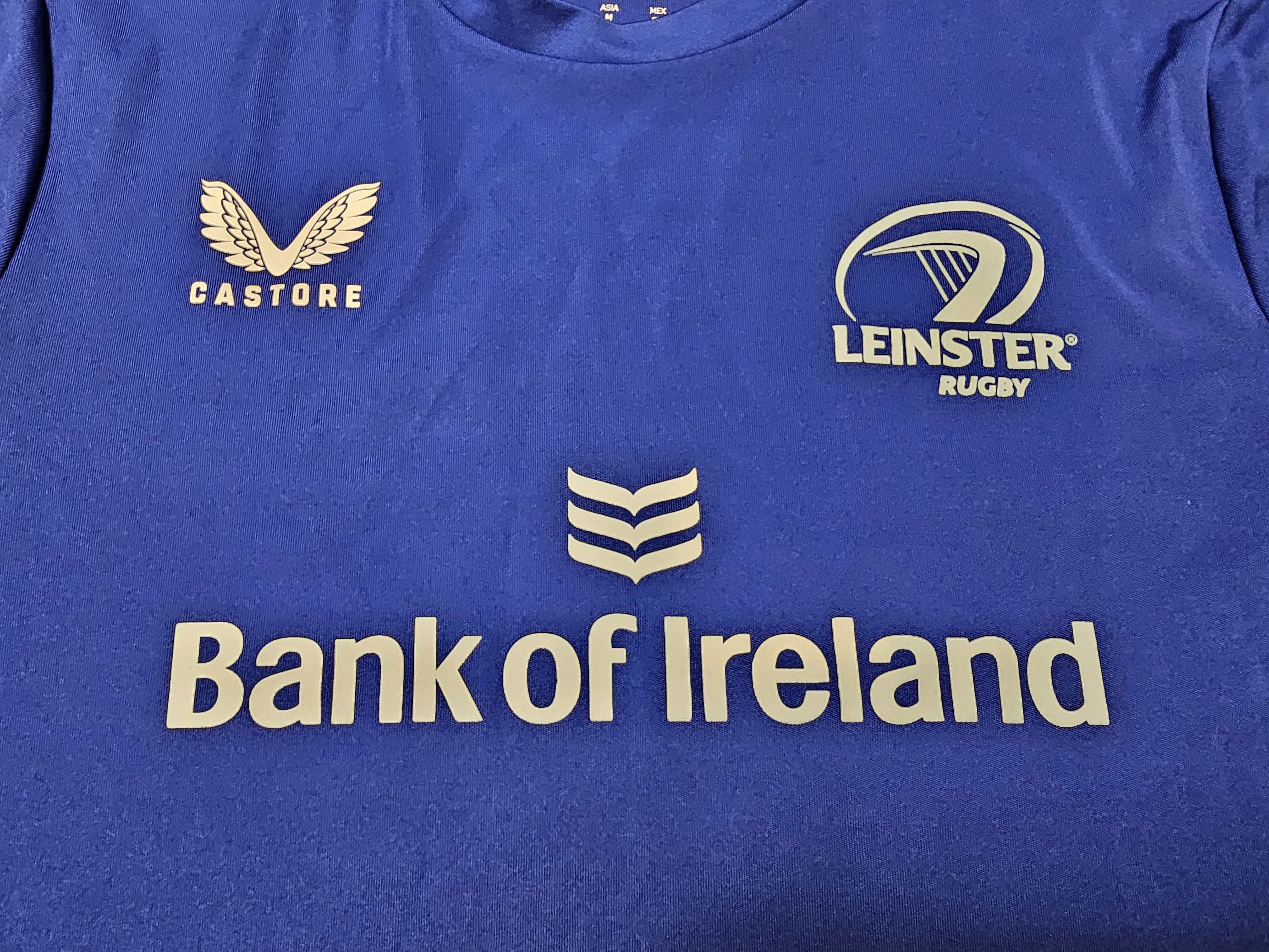 All Sport LEINSTER RUGBY UNION 2021 SHIRT RUGBY JERSEY COTTON POLO Size US S / EU 44-46 / 1 - 3 Thumbnail