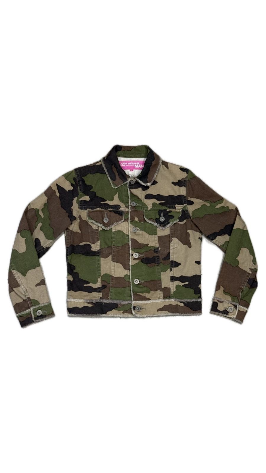 Junya Watanabe 2003 Junya Watanabe camo denim trucker jacket Size M / US 6-8 / IT 42-44 - 1 Thumbnail