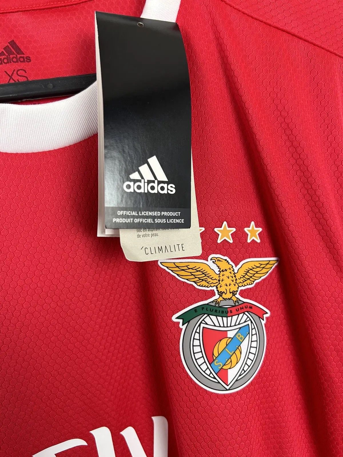 Adidas Adidas x SL Benfica 2019/20 Home Kit Soccer Jersey Size US XS / EU 42 / 0 - 3 Thumbnail