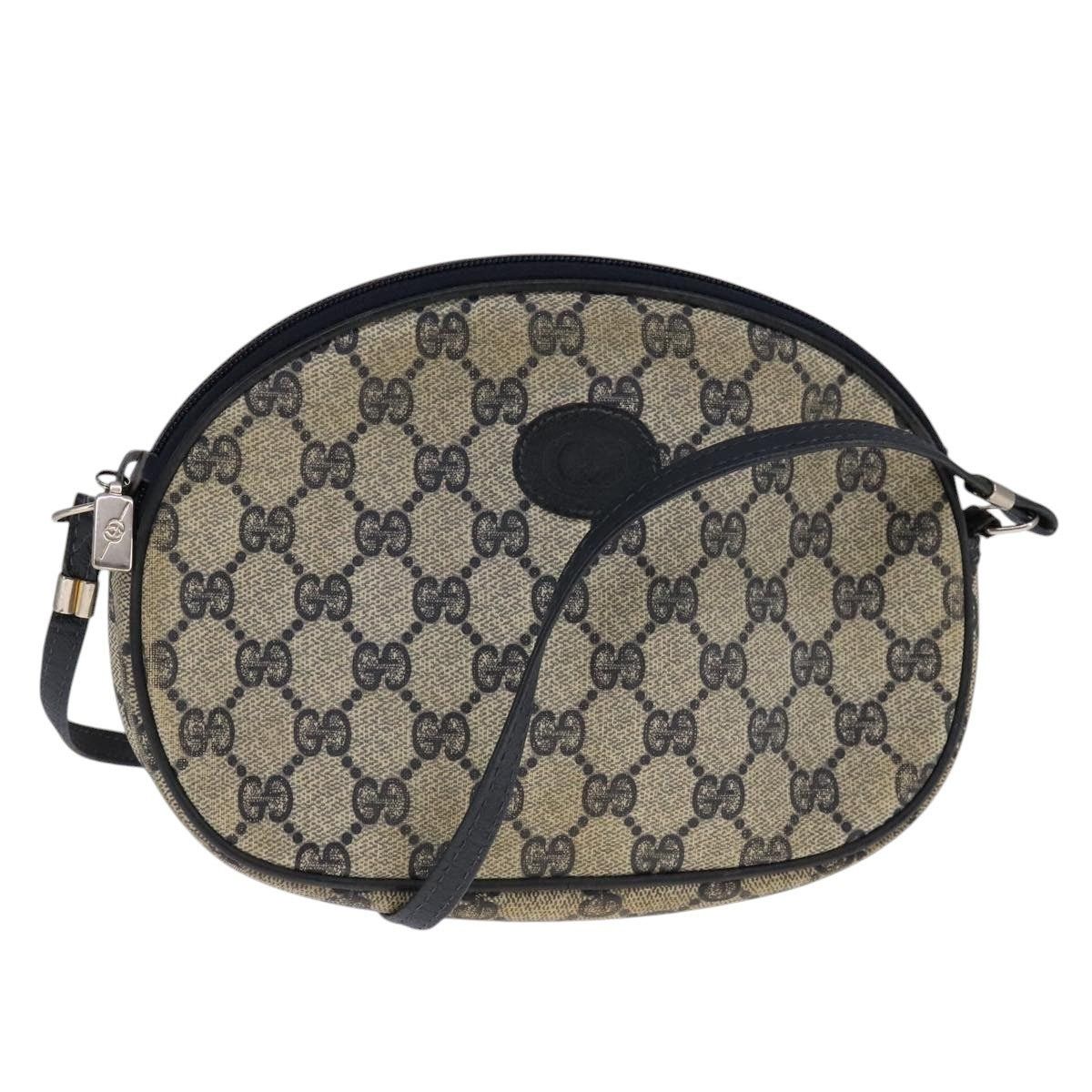 Gucci GG Supreme Shoulder Bag Pvc Navy in Blue, Women's