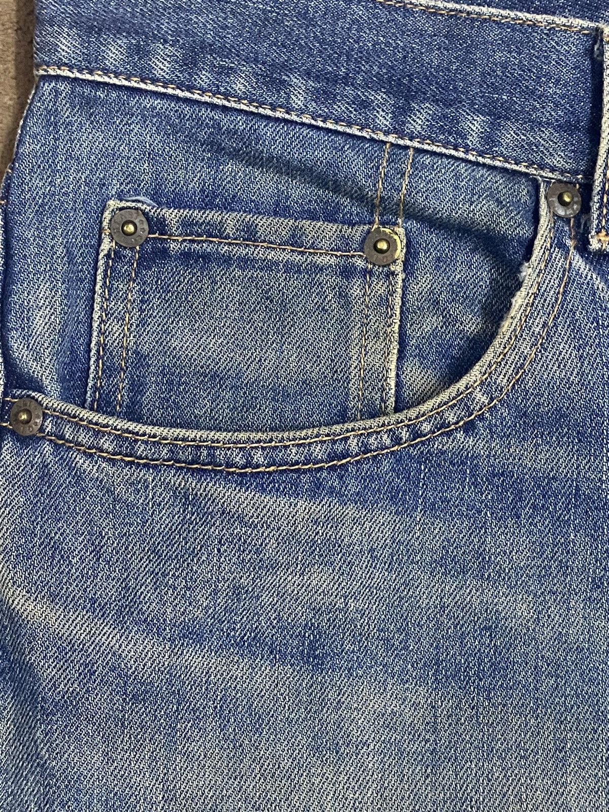 Big John Vintage Big John Gl Heart Distressed Denim Baggy Jeans Size US 37 - 11 Thumbnail