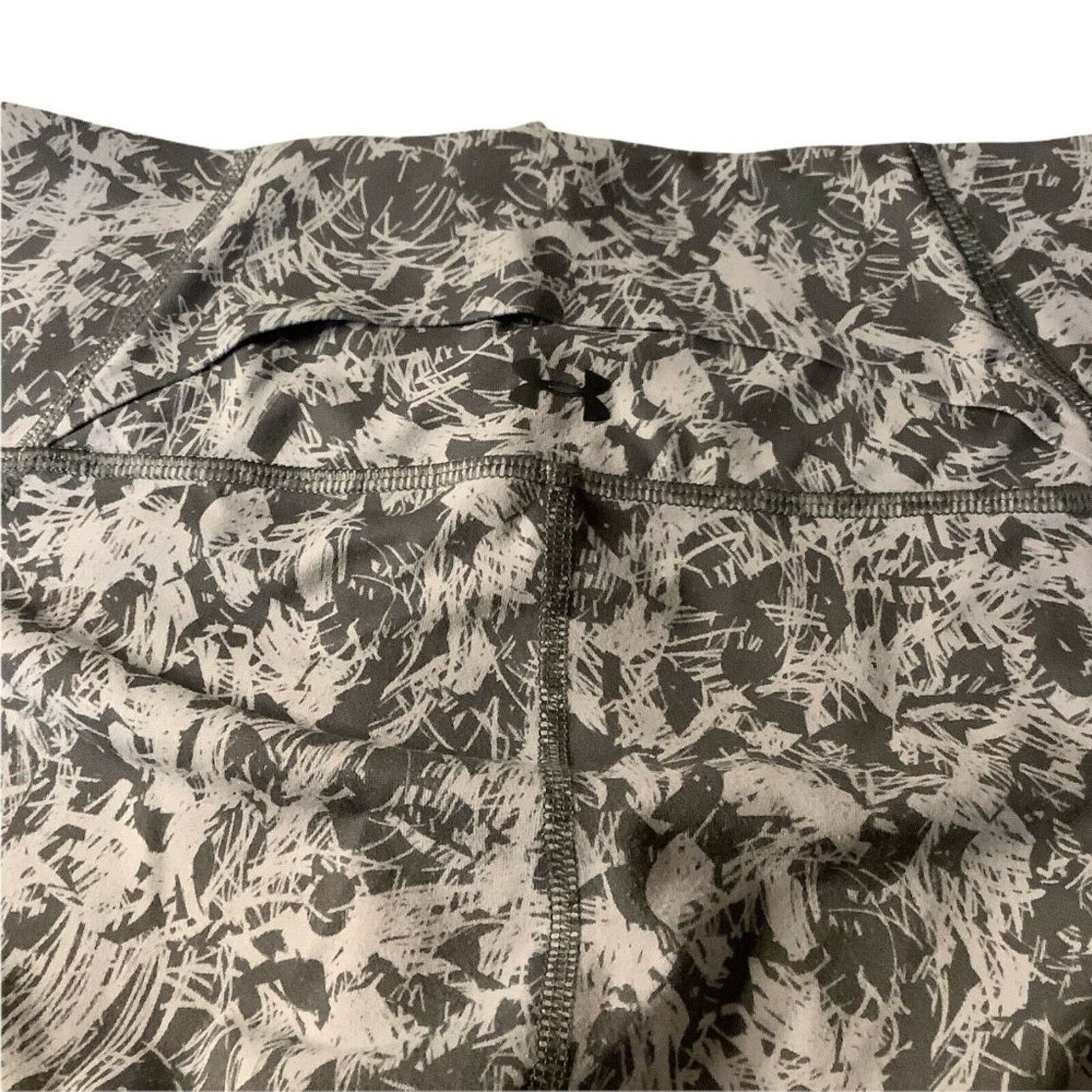 Under Armour Athleisure Activewear Gray Floral Print Workout Pants M Size 25" / US 0 / IT 36 - 5 Thumbnail
