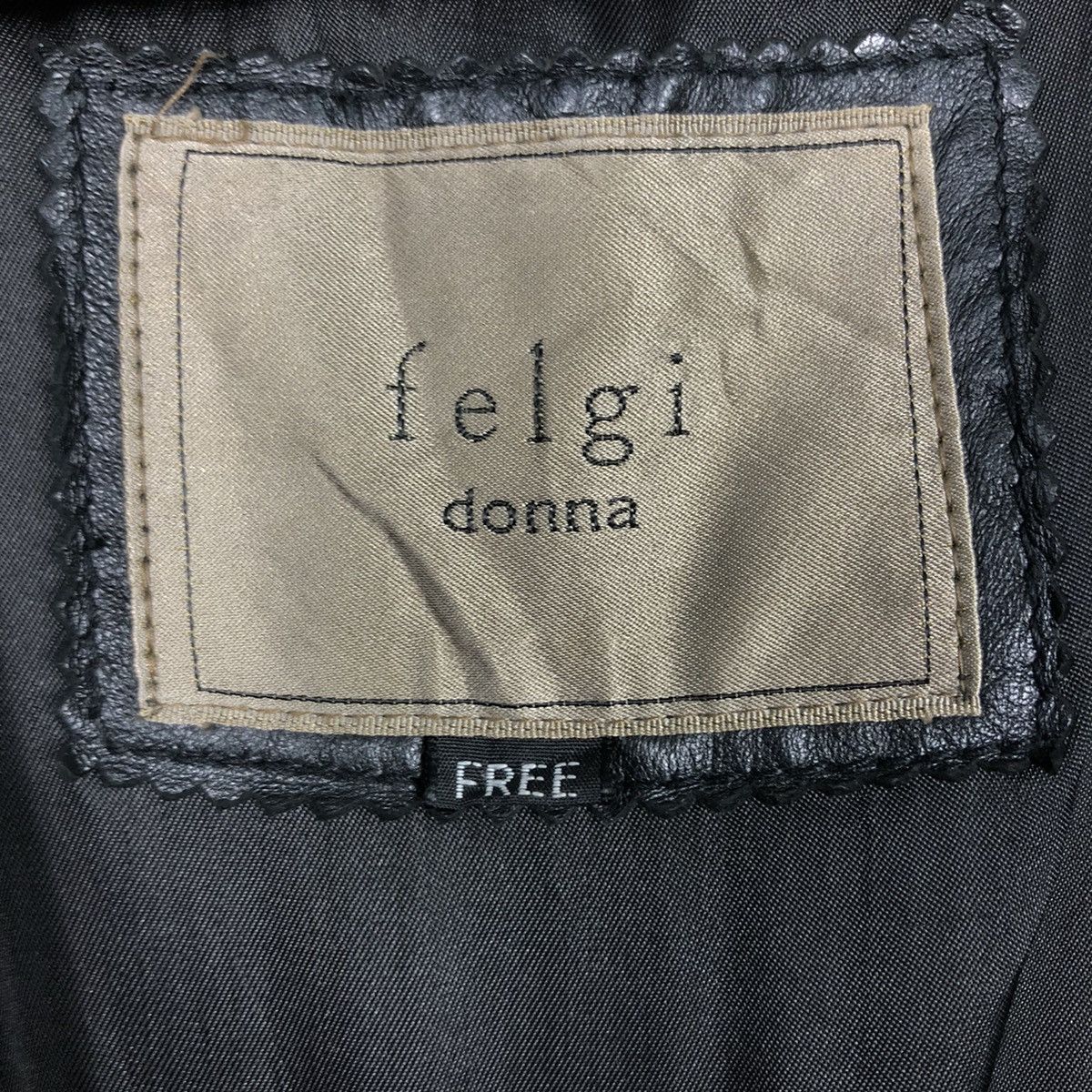 Japanese Brand 📌Vintage Leather Jacket Felgi Donna Blanket Issey Miyake Size US M / EU 48-50 / 2 - 18 Thumbnail