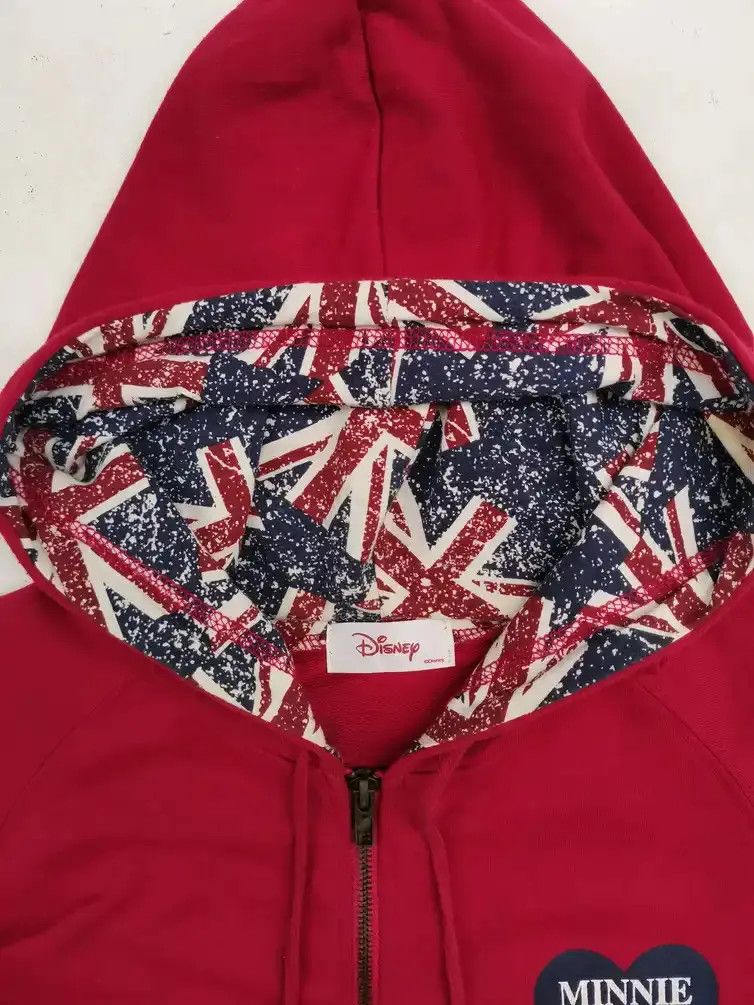 Disney × Mickey Mouse Disney Minnie Mouse Big Logo Zipper Hoodie Sweatshirt Size US L / EU 52-54 / 3 - 4 Thumbnail