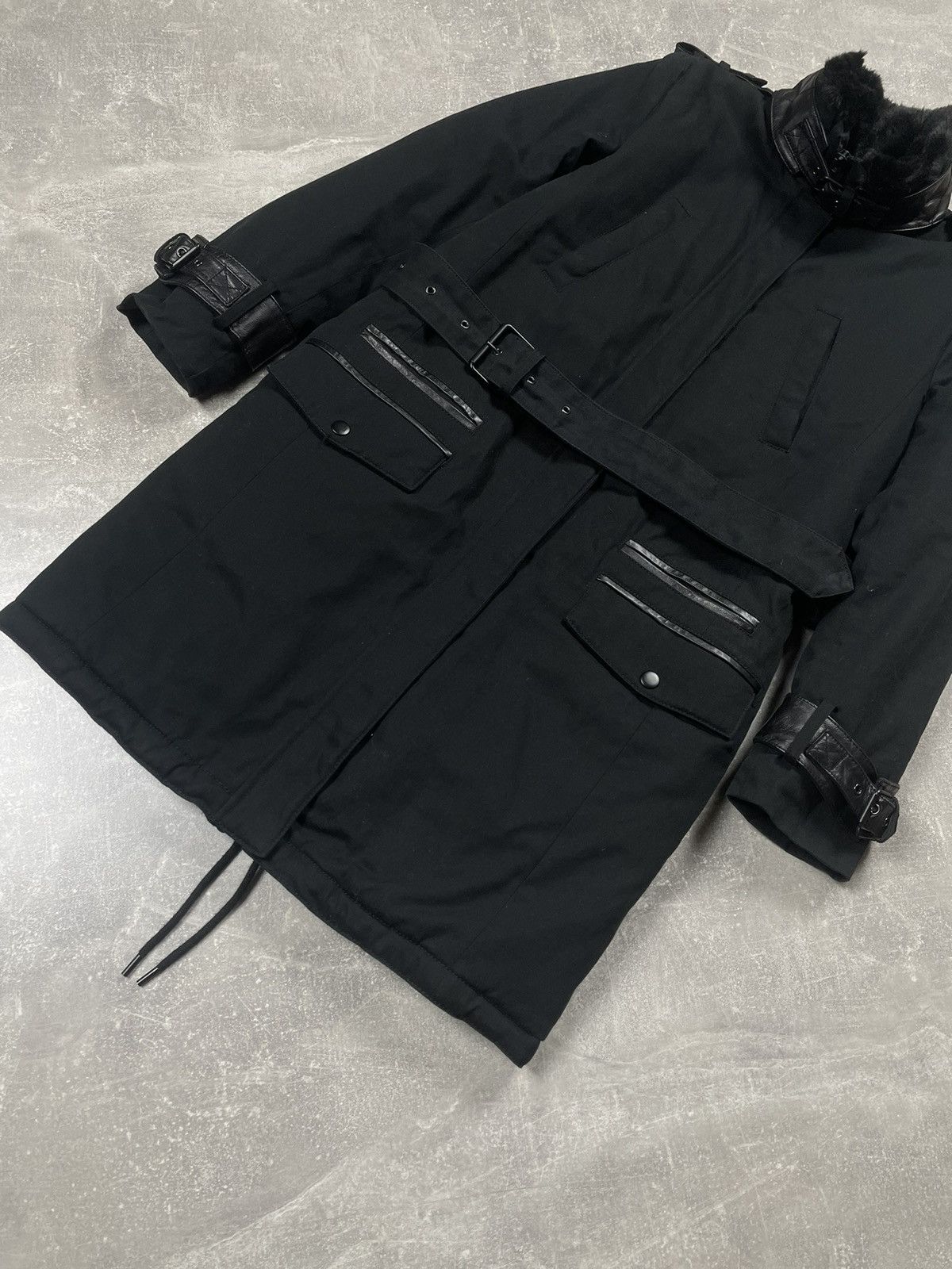 The Kooples The Kooples Fur Belted Opium Avant Garde Leather Zip Jacket Size US S / EU 44-46 / 1 - 6 Thumbnail