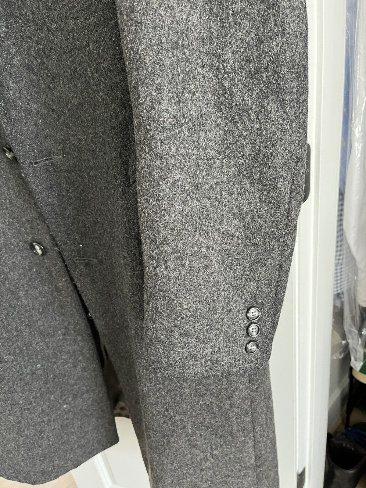 Vintage Vintage Gray Wool American Male Overcoat Size US L / EU 52-54 / 3 - 7 Thumbnail