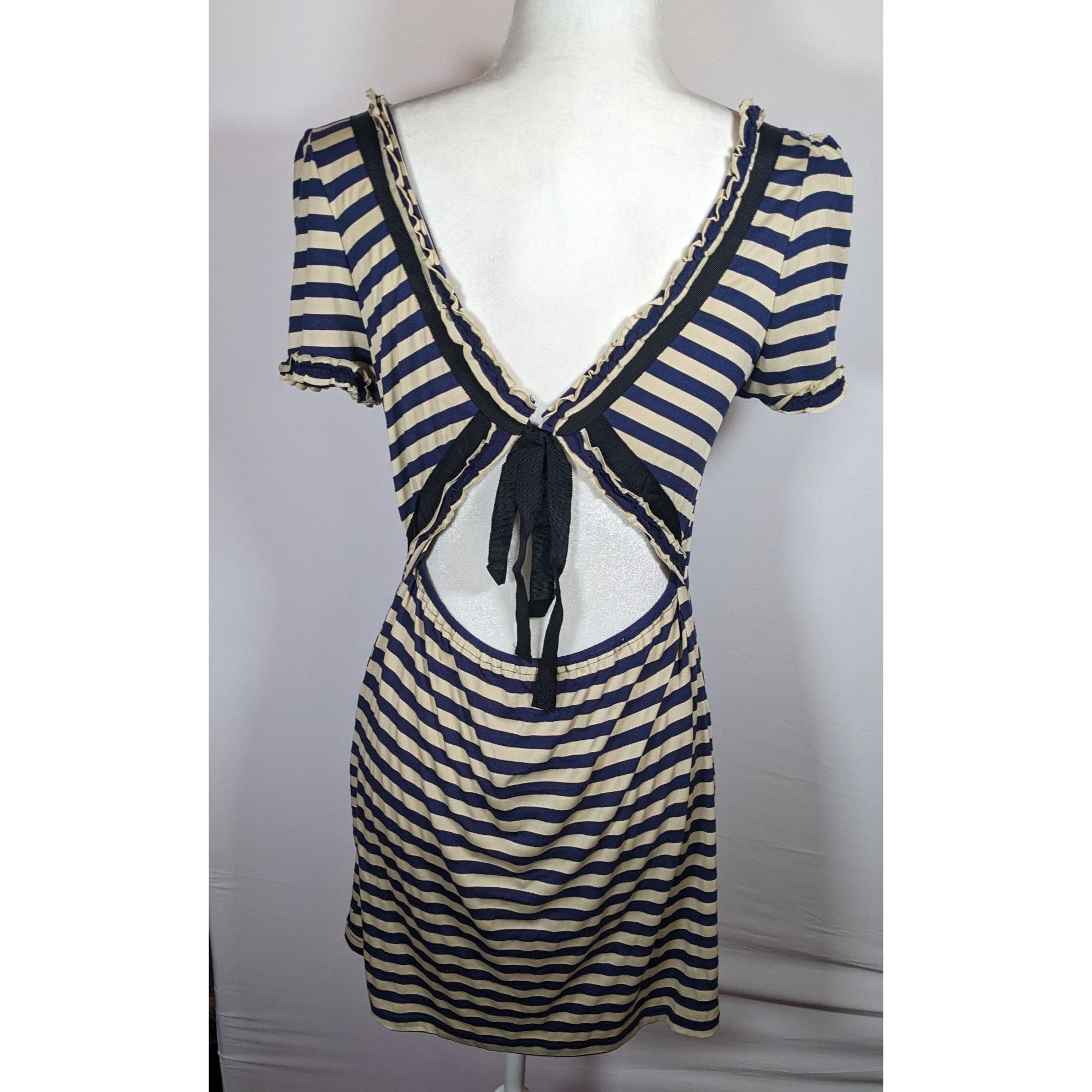 Other Twelve By Twelve Los Angeles 80s Style Striped Embellished D Size L / US 10 / IT 46 - 7 Thumbnail