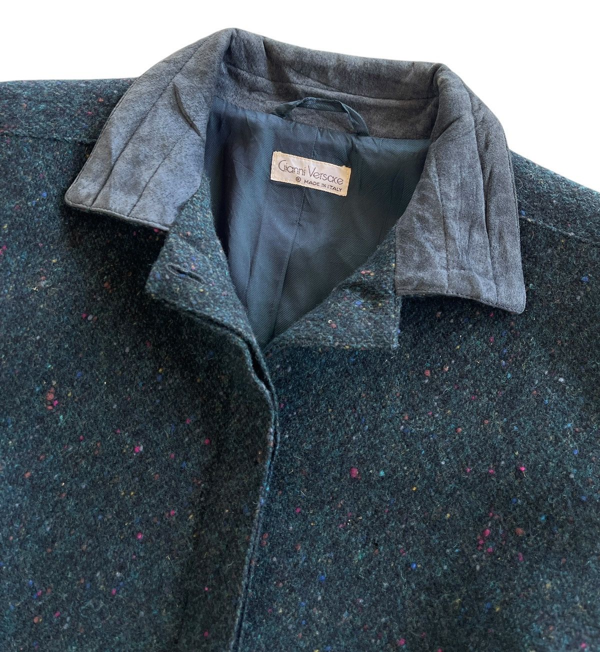 Versace Vintage 70s Gianni Versace Cropped Lana Wool Jacket Size S / US 4 / IT 40 - 6 Thumbnail