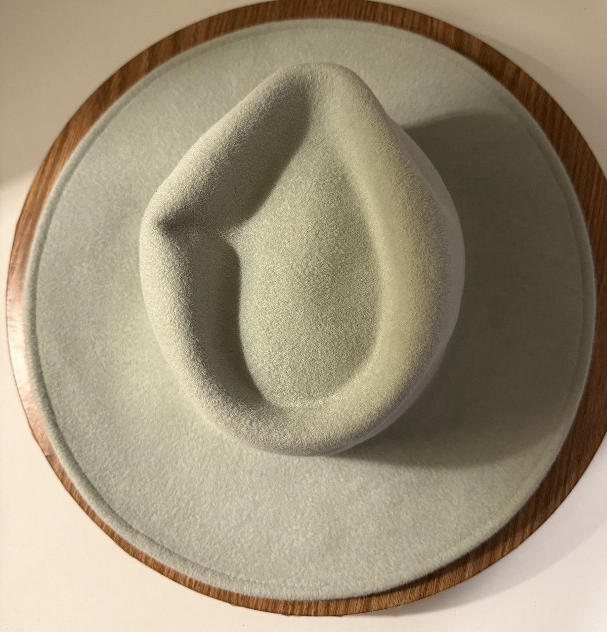 Bloomingdale's Bloomingdale’s Felt Grey Wide Boho Brimmed Fedora Hat Size ONE SIZE - 8 Thumbnail