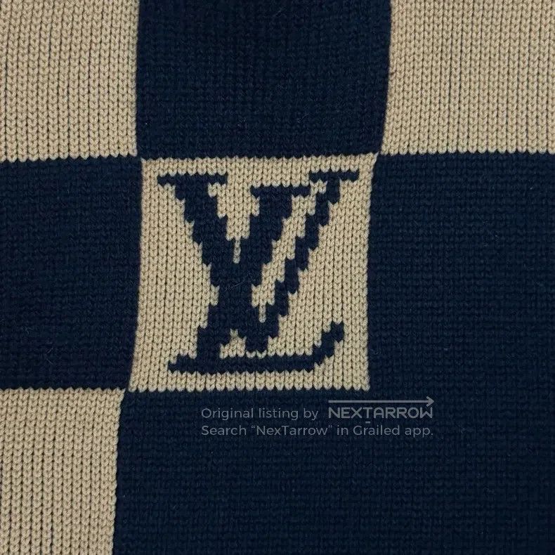 Louis Vuitton Louis Vuitton Black and Brown Checkerboard Wool Zip Cardig Size US S / EU 44-46 / 1 - 8 Thumbnail
