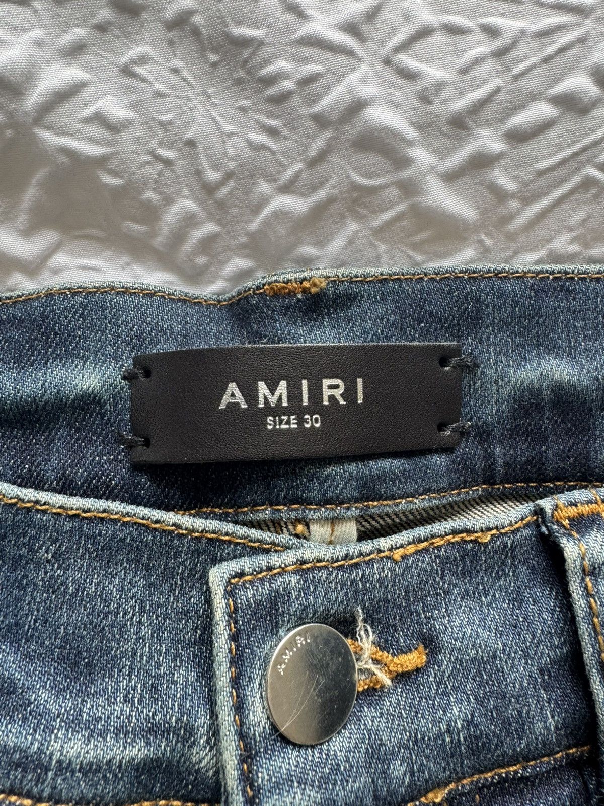 Amiri Amiri Deep Classic Indigo Stack Jeans Size US 30 / EU 46 - 11 Thumbnail