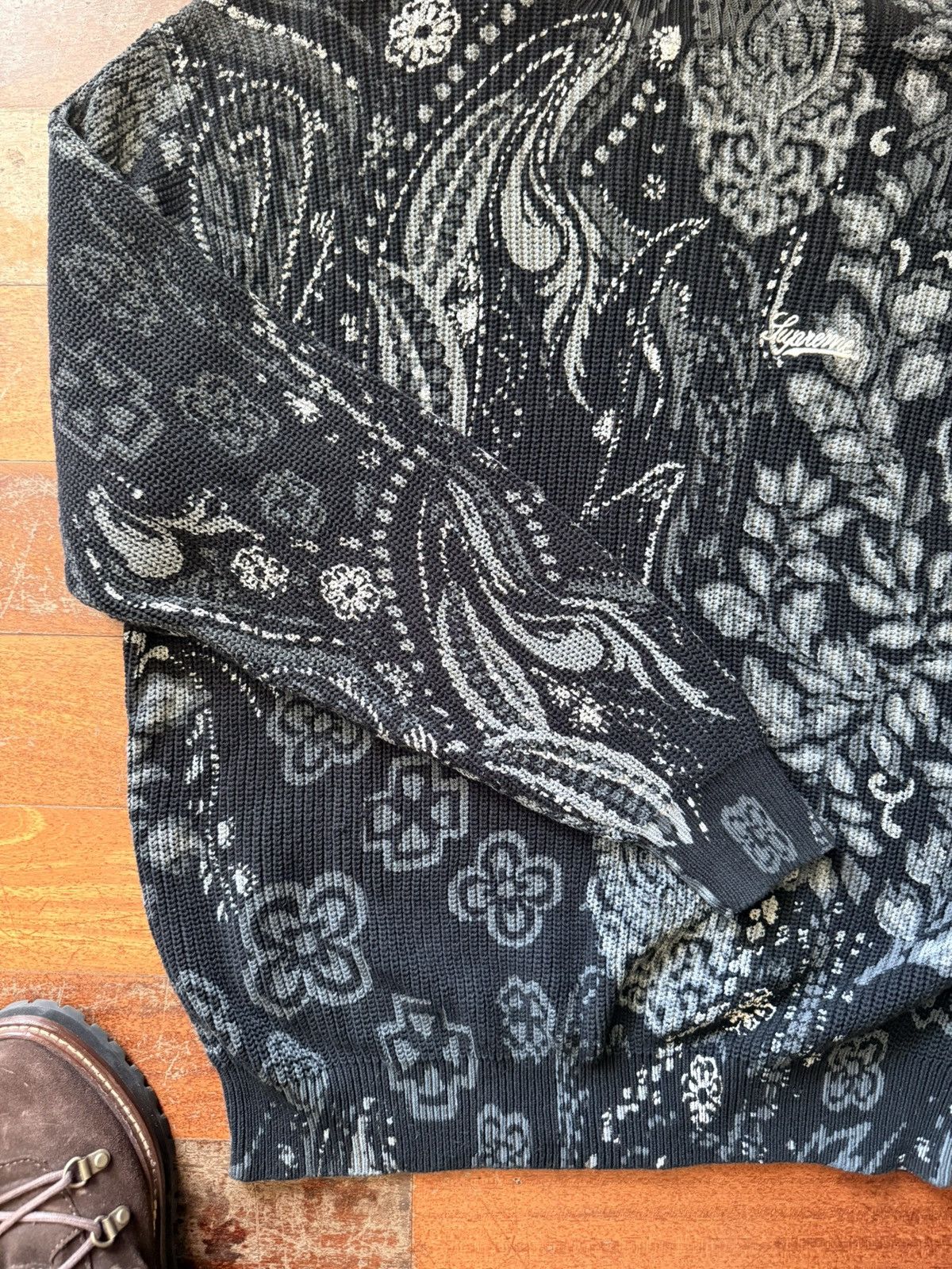 Supreme supreme paisley sweater Size US M / EU 48-50 / 2 - 3 Thumbnail