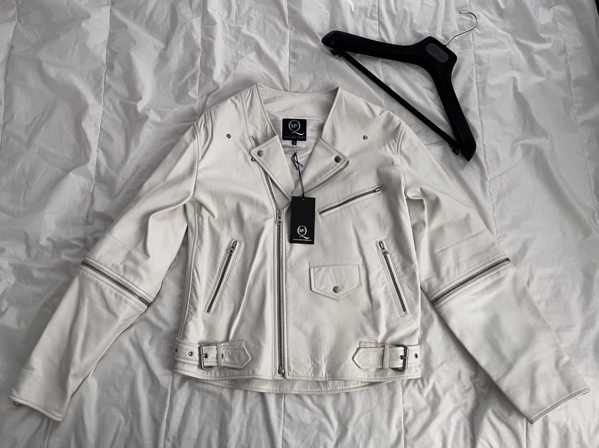 Alexander McQueen Alexander McQueen Leather Biker Jacket Size S / US 4 / IT 40 - 1 Thumbnail