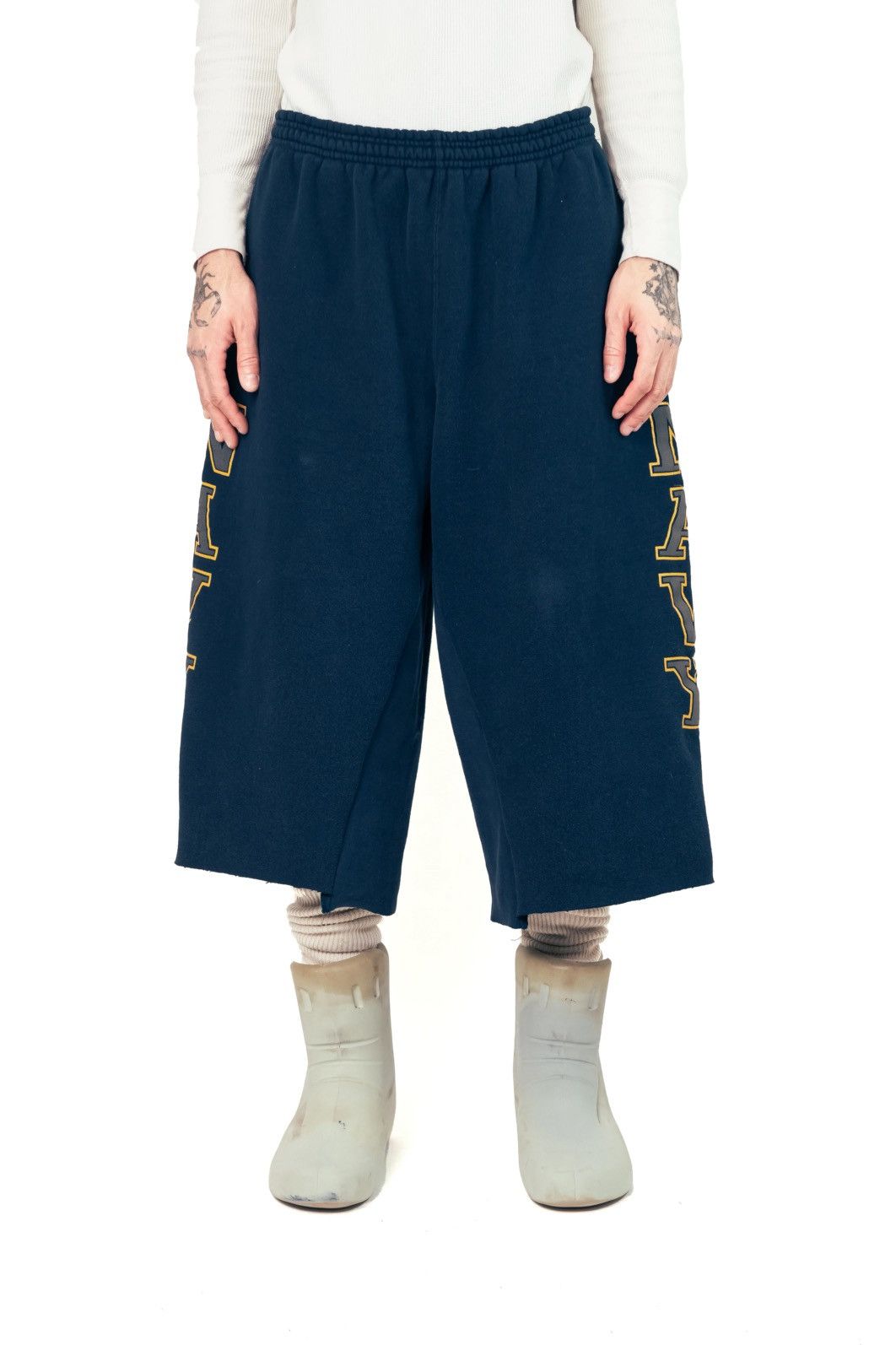 Joshua Jamal Joshua Jamal "NBHD" Cotton Navy Shorts Size US 32 / EU 48 - 10 Thumbnail