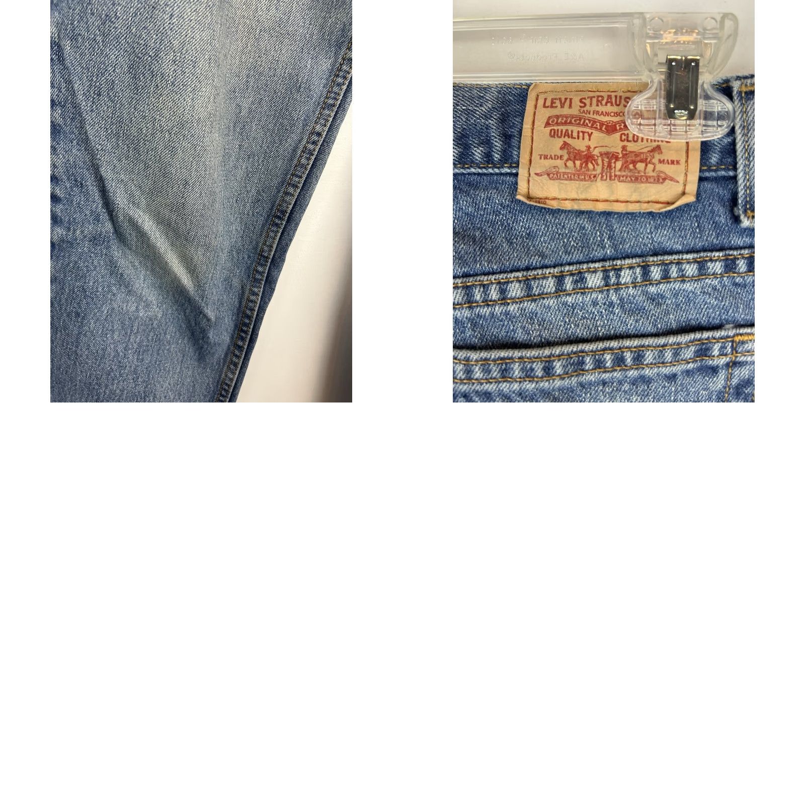 Levi's VINTAGE Levi's 550 Jeans Womens 12 31X30 Blue Relaxed Fit Tapered Denim Y2K Size 34" / US 12 / IT 48 - 8 Thumbnail