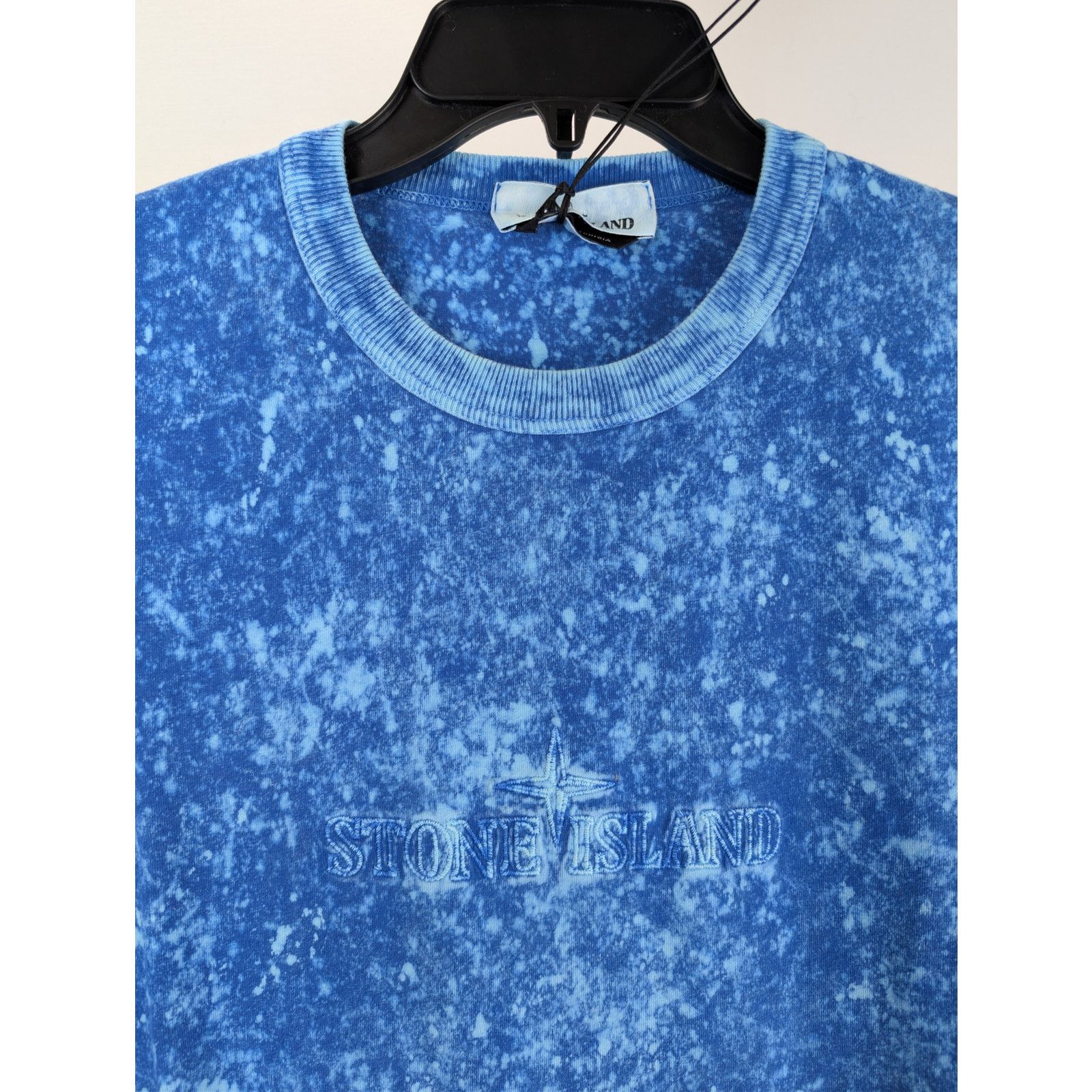 Stone Island o1rshd1 Tie-Dye Effect Stone Island Logo T-Shirt Navy/Blue Size US L / EU 52-54 / 3 - 7 Thumbnail