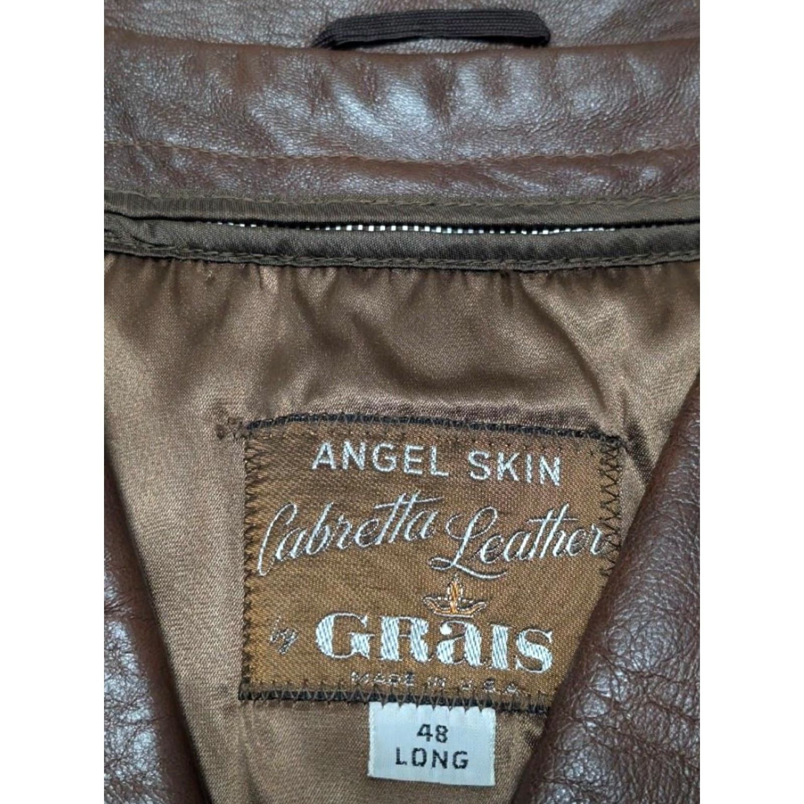 Skin VINTAGE Grais leather overcoat 48L 2XL brown Mens Coat Size US XXL / EU 58 / 5 - 5 Thumbnail