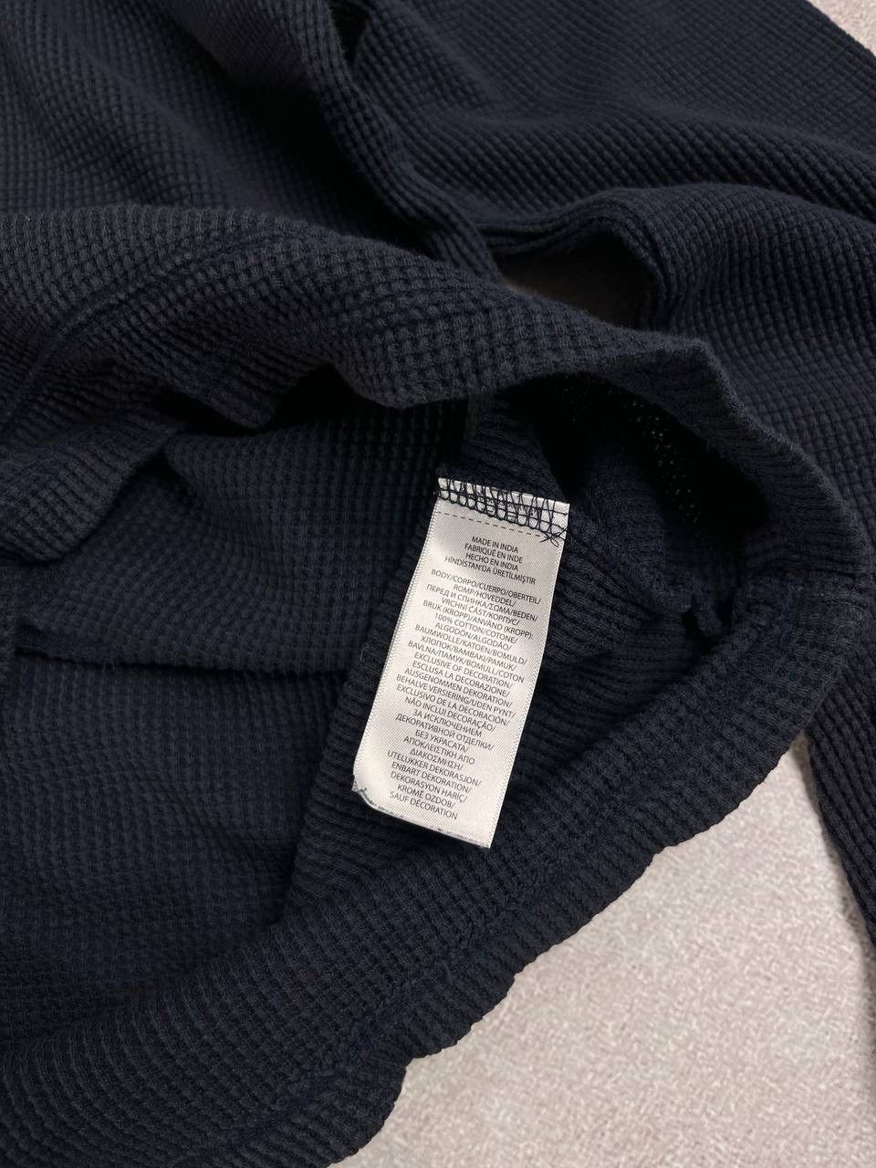 Polo Ralph Lauren × Vintage Vintage Polo Ralph Laufen Waffle Boxy Hoodie M Size US M / EU 48-50 / 2 - 8 Thumbnail