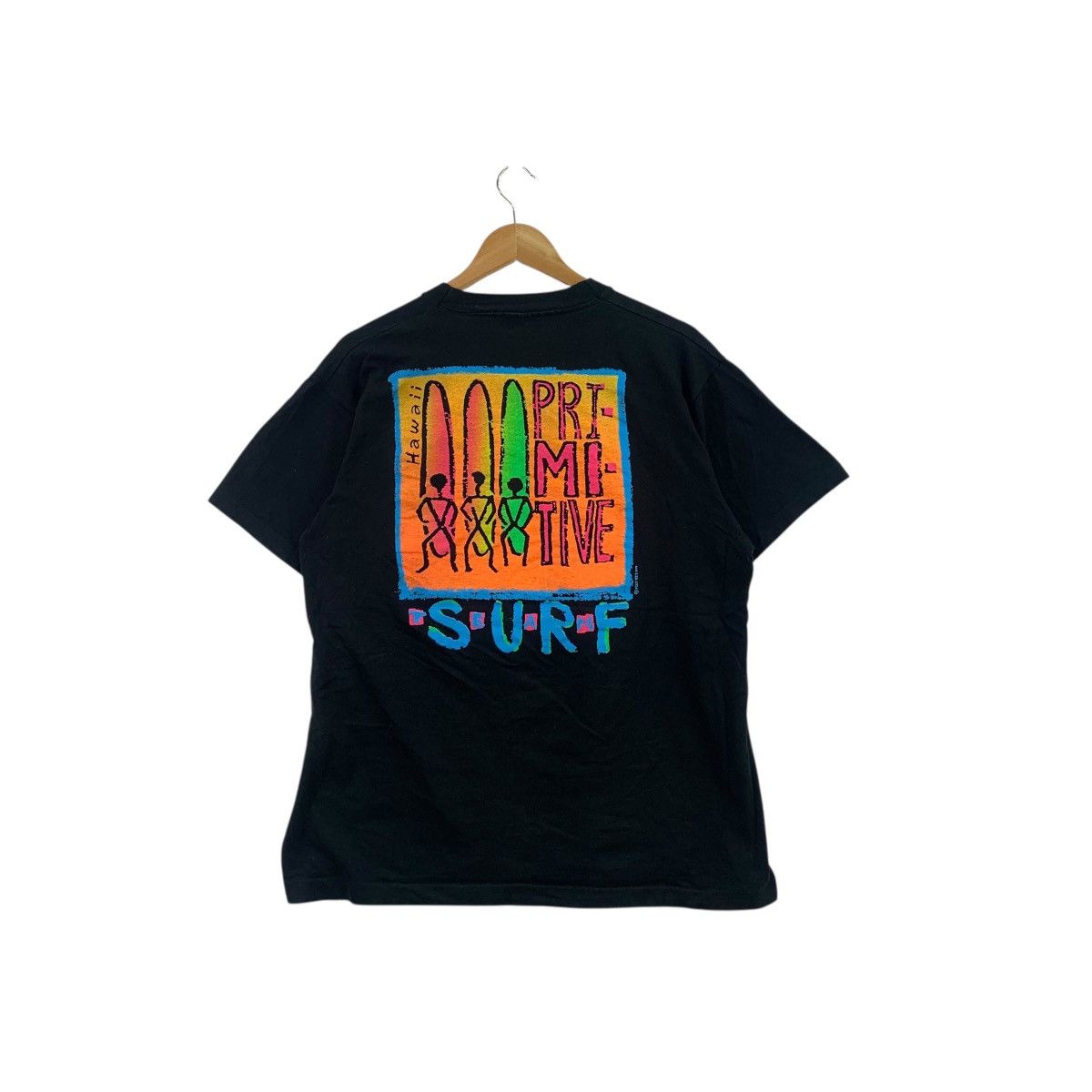 Primitive Vintage 90’ PRIMITIVE SURF HAWAII Stickman Artwork Tee Shirt Size US XL / EU 56 / 4 - 1 Thumbnail