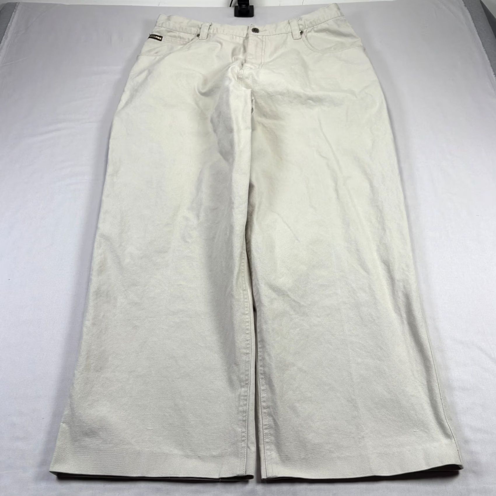 Southpole VINTAGE Southpole Pants Mens Size 40 Beige Carpenter Wide-Leg Baggy Y2K Hip Hop Mens Size US 40 / EU 56 - 2 Thumbnail