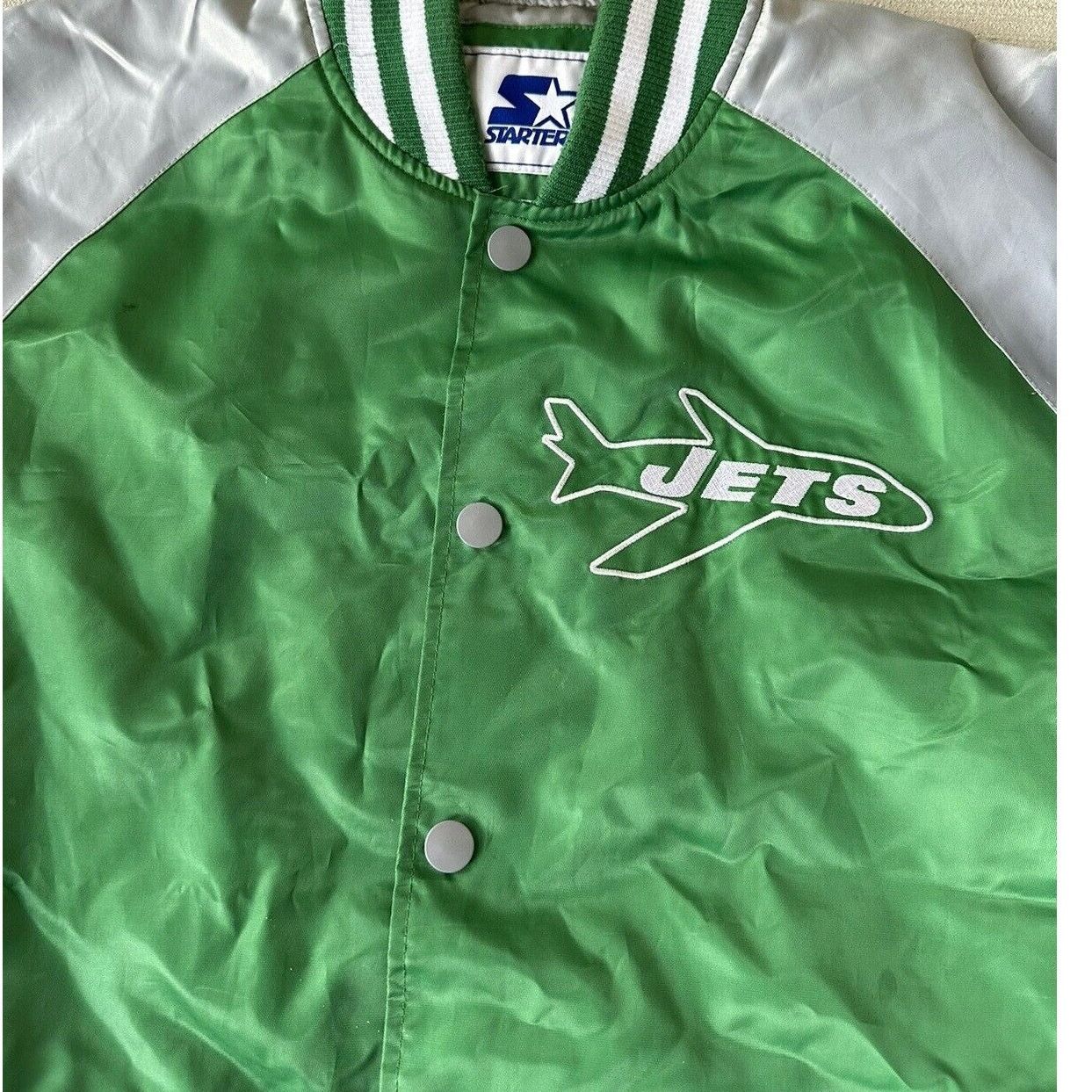 Starter STARTER Green and Gray NY Jets Satin Jacket Men’s Medium Size US M / EU 48-50 / 2 - 2 Thumbnail