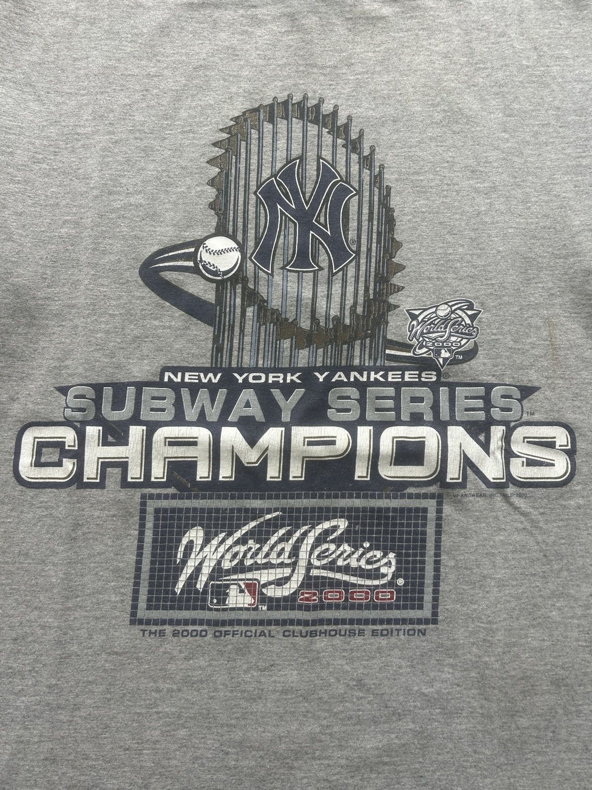 Lee × MLB × Vintage Vintage 2000 New York Yankees Subway Series Champions Tee Size US L / EU 52-54 / 3 - 2 Thumbnail