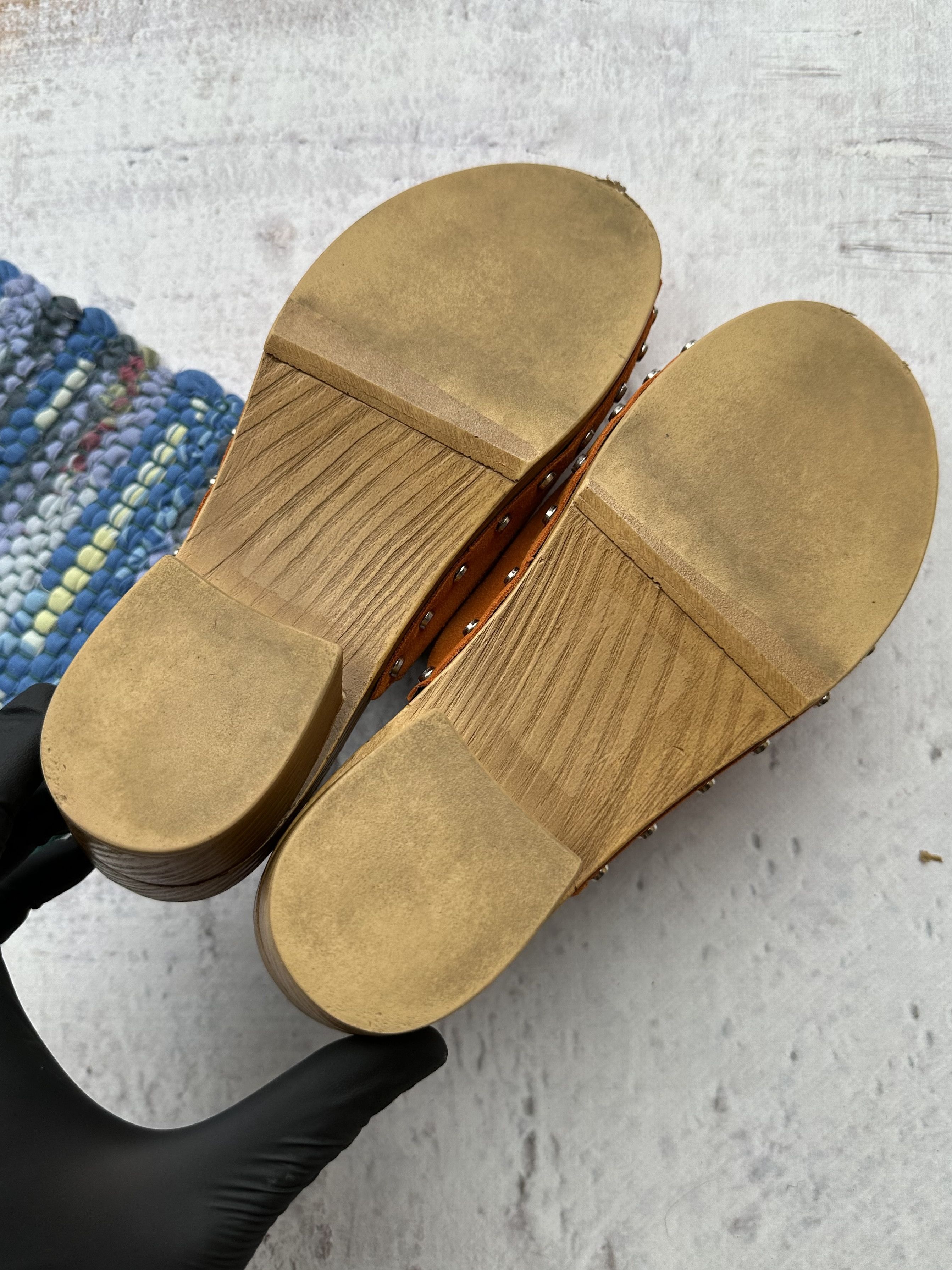 Vintage Vintage Suede Platform Clog Mule A435D15(231) Size US 8 / IT 38 - 8 Thumbnail