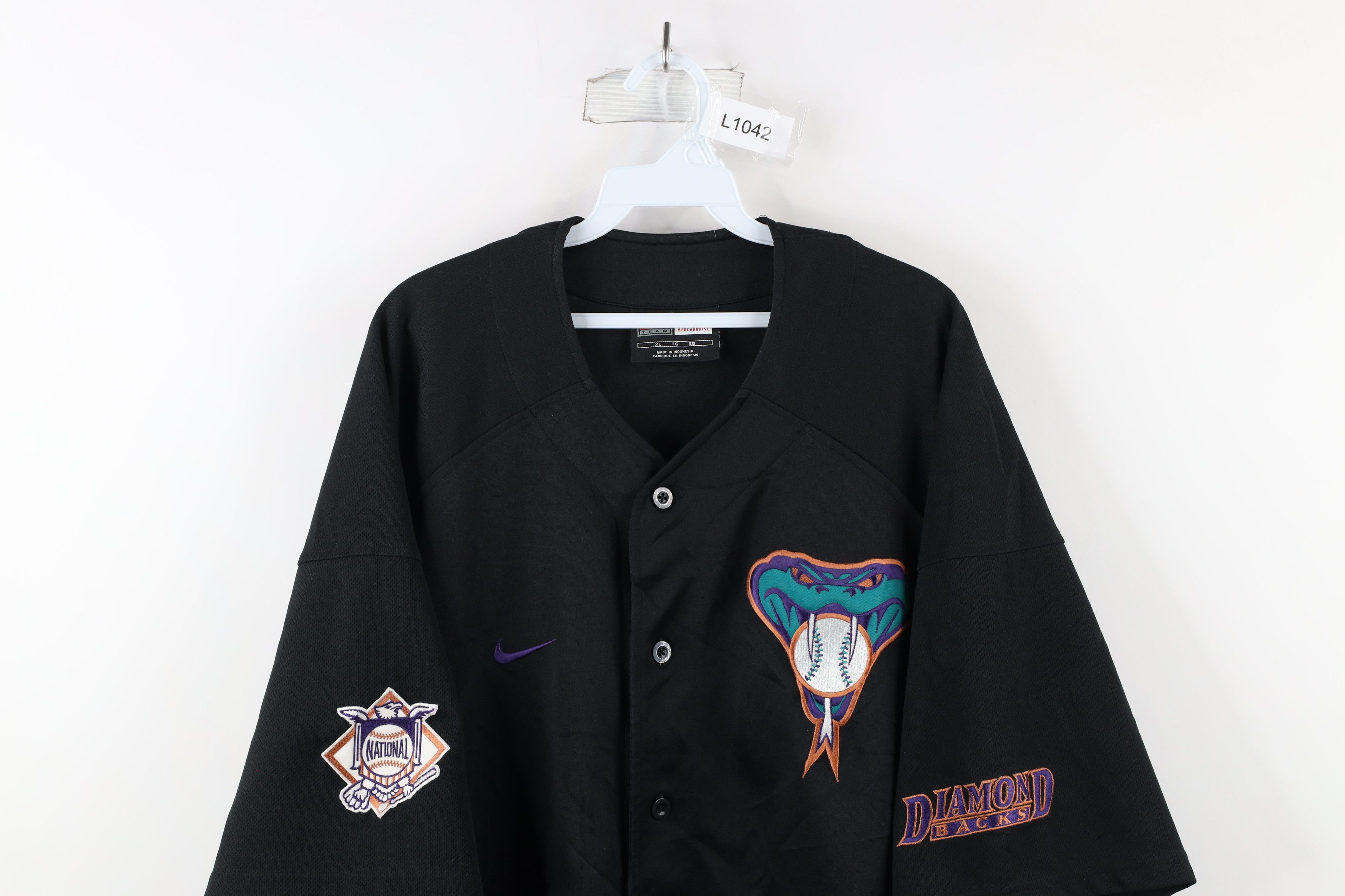 Nike Vintage Nike Diamondbacks Baseball Jersey Black Stitched Size US XL / EU 56 / 4 - 2 Thumbnail