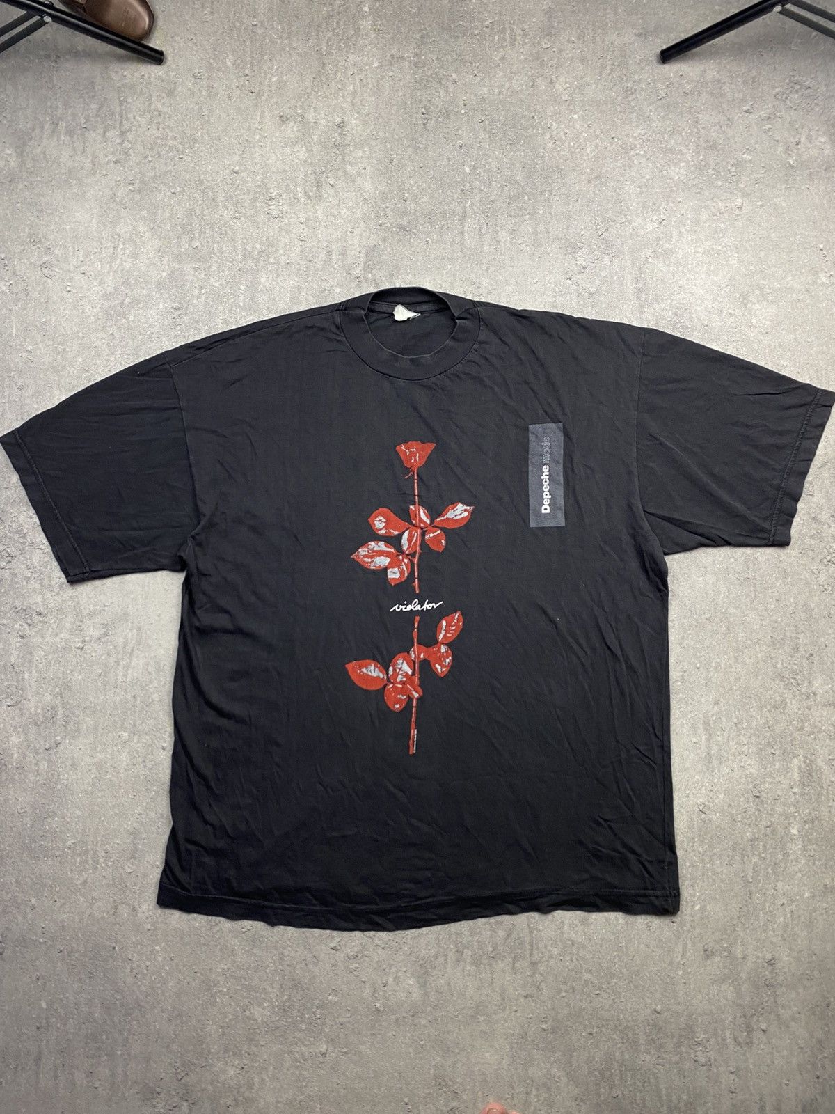 Vintage !!!RARE!!! Depreche Mode 1990 rock Japanese rare item world Size US XL / EU 56 / 4 - 1 Thumbnail