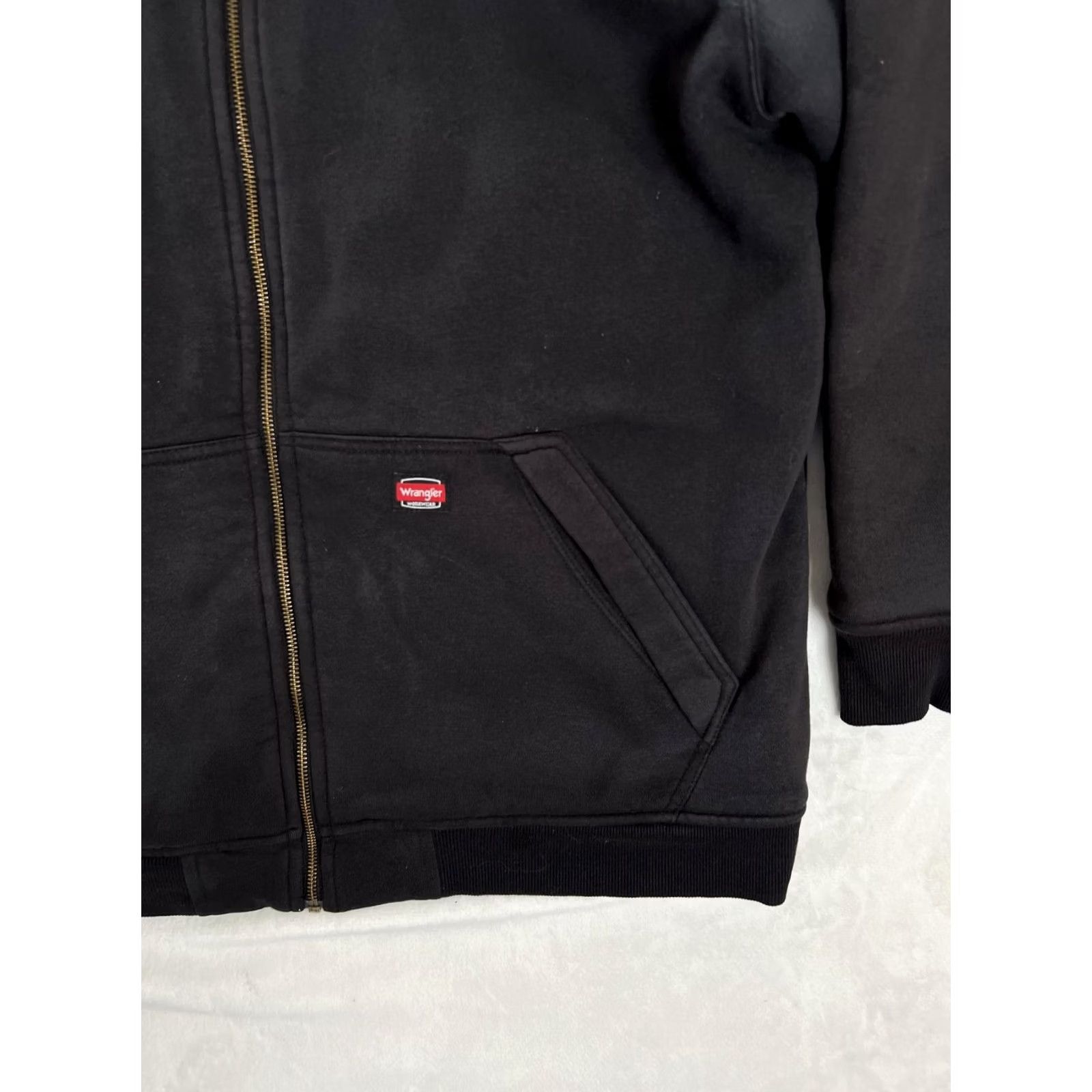 Wrangler Wrangler Hoodie Mens XL Black Full Zip Heavyweight Sherpa Fleece Workwear Size US XL / EU 56 / 4 - 2 Thumbnail