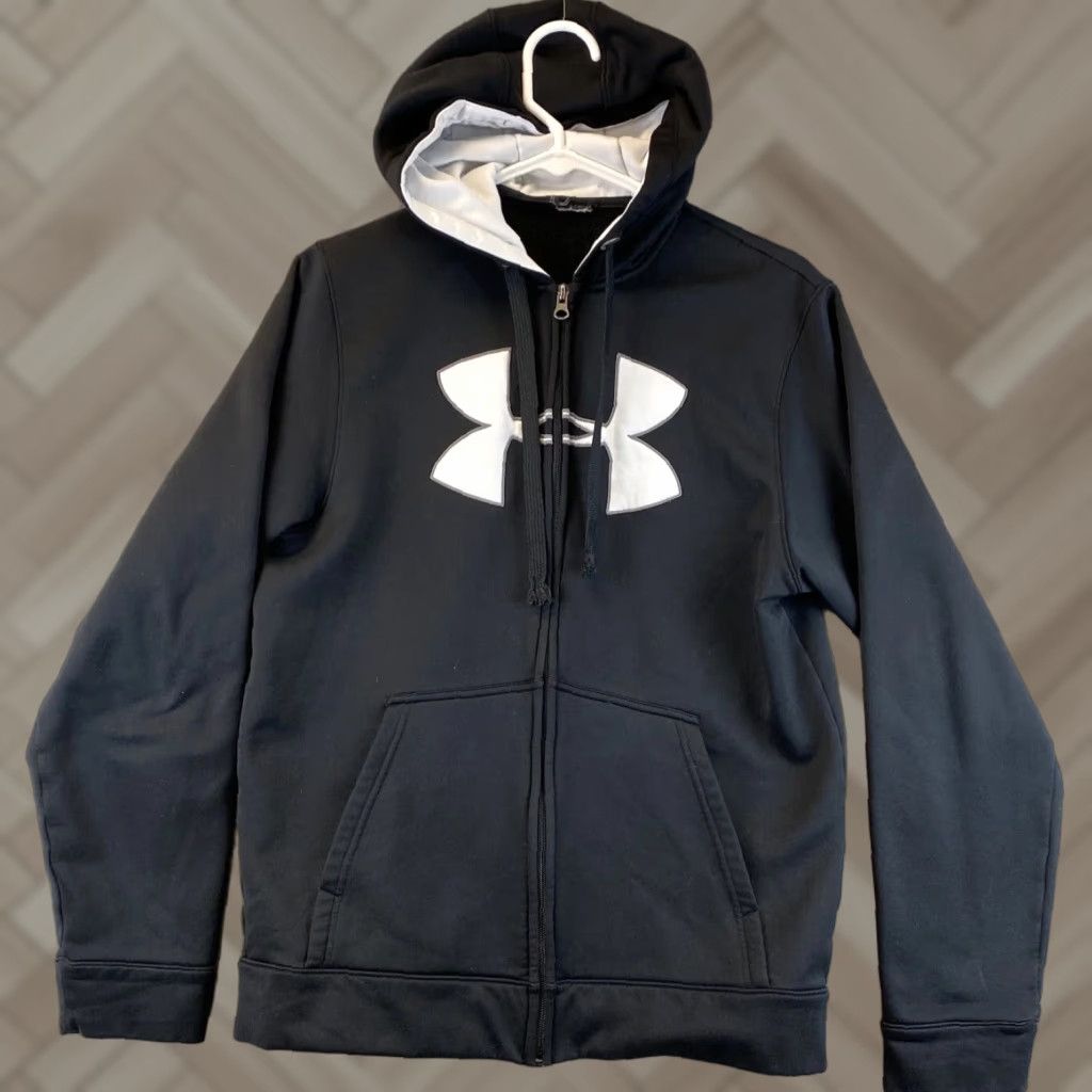 Under Armour Under Armour Men's Hoodie Logo SMALL Fleece Pullover Hooded Sweatshirt/ 76-49 Under Armour Logo Hoodie Sweatshirt Men’s Fleece Pullover Hooded Zip? Size US S / EU 44-46 / 1 - 1 Thumbnail