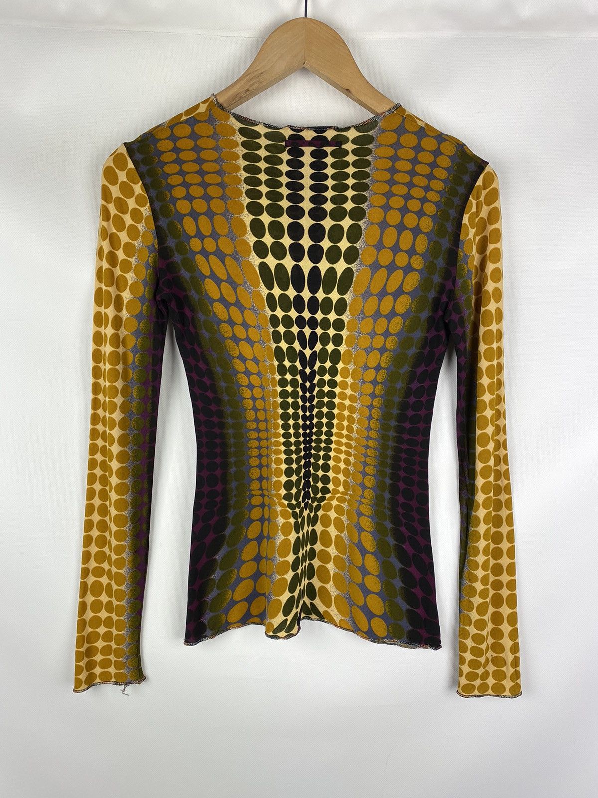 Jean Paul Gaultier Jean Paul Gaultier 1995 archival cyber dot mesh top tunic Size L / US 10 / IT 46 - 12 Thumbnail