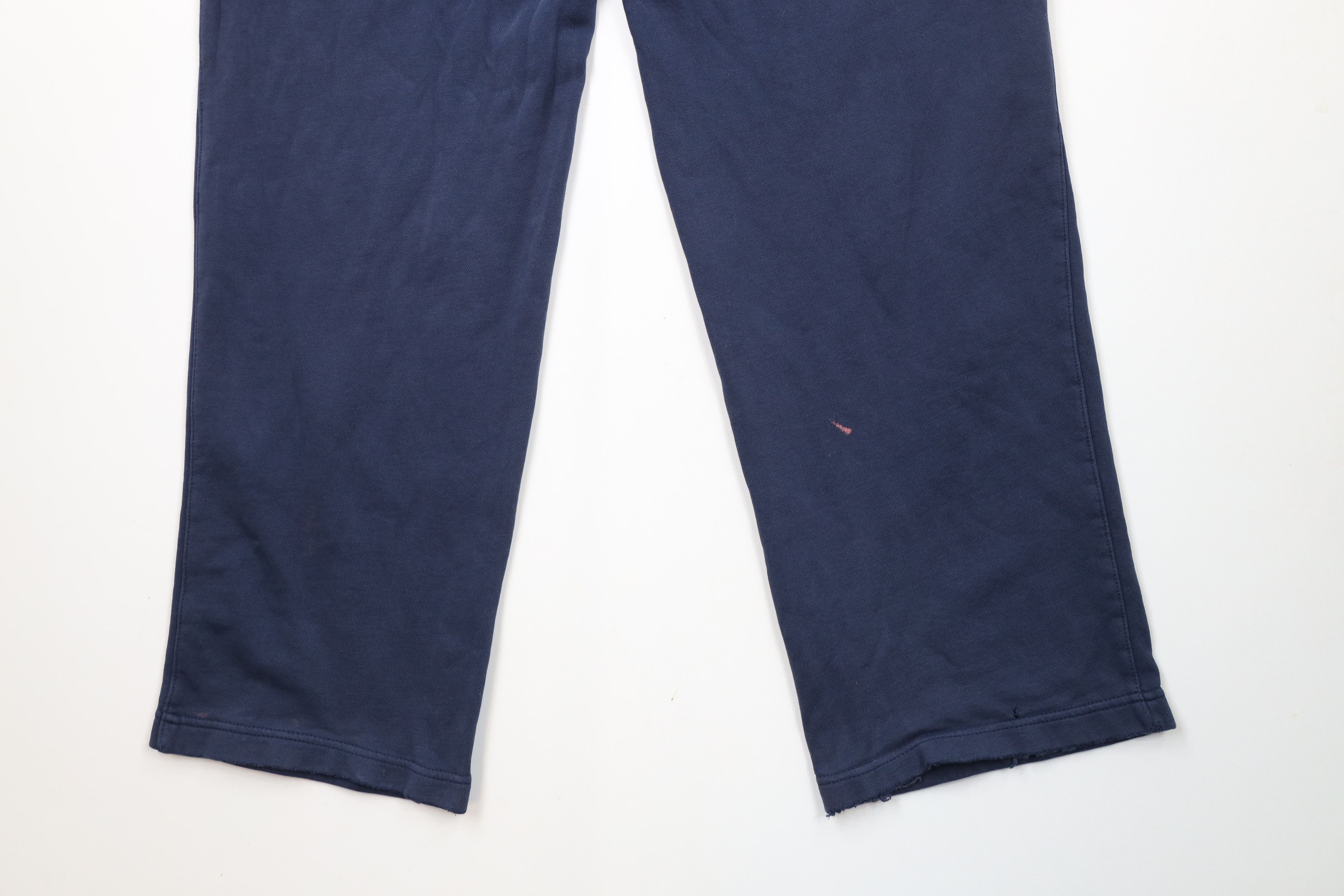 Nike × Vintage Vintage Nike Scott Mini Swoosh Wide Leg Sweatpants Blue Size US 38 / EU 54 - 15 Thumbnail