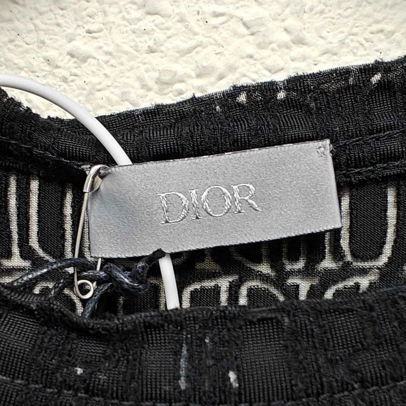Dior Dior Co-branded black hollow LOGO full print short sleeves Size US S / EU 44-46 / 1 - 5 Thumbnail