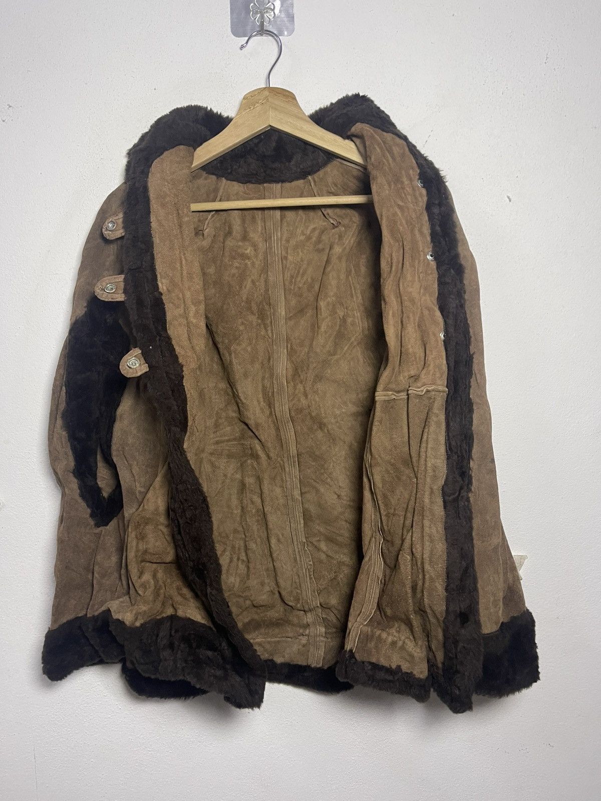 Other Vintage 70s Suede and Faux Fur Poncho Cape Size US L / EU 52-54 / 3 - 9 Thumbnail