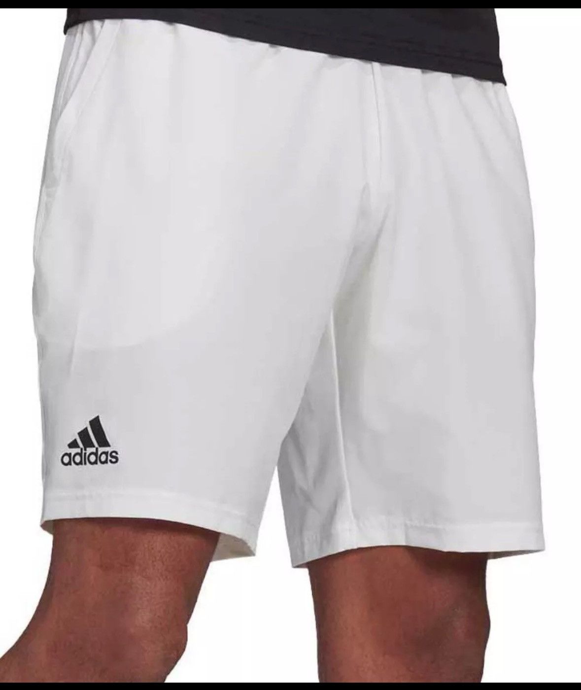 Adidas Adidas Club Stretch Woven Men's Training Shorts GH7222 White Size US 35 - 2 Thumbnail
