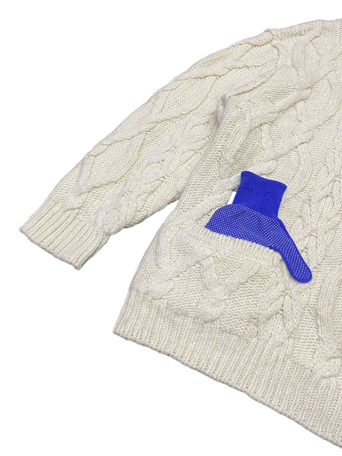 GU × Undercover Gu X Undercover Diagonal Zipper Coble Knit Sweater Size US M / EU 48-50 / 2 - 9 Thumbnail