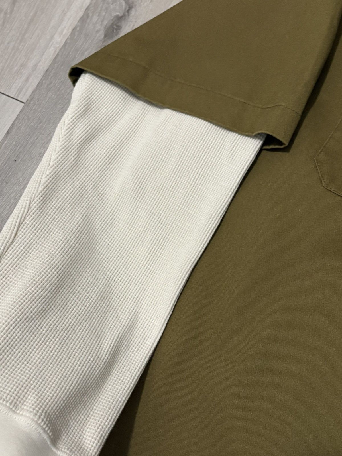 Supreme Supreme Thermal Work Shirt Button Up FW23 Olive Size US XL / EU 56 / 4 - 4 Thumbnail