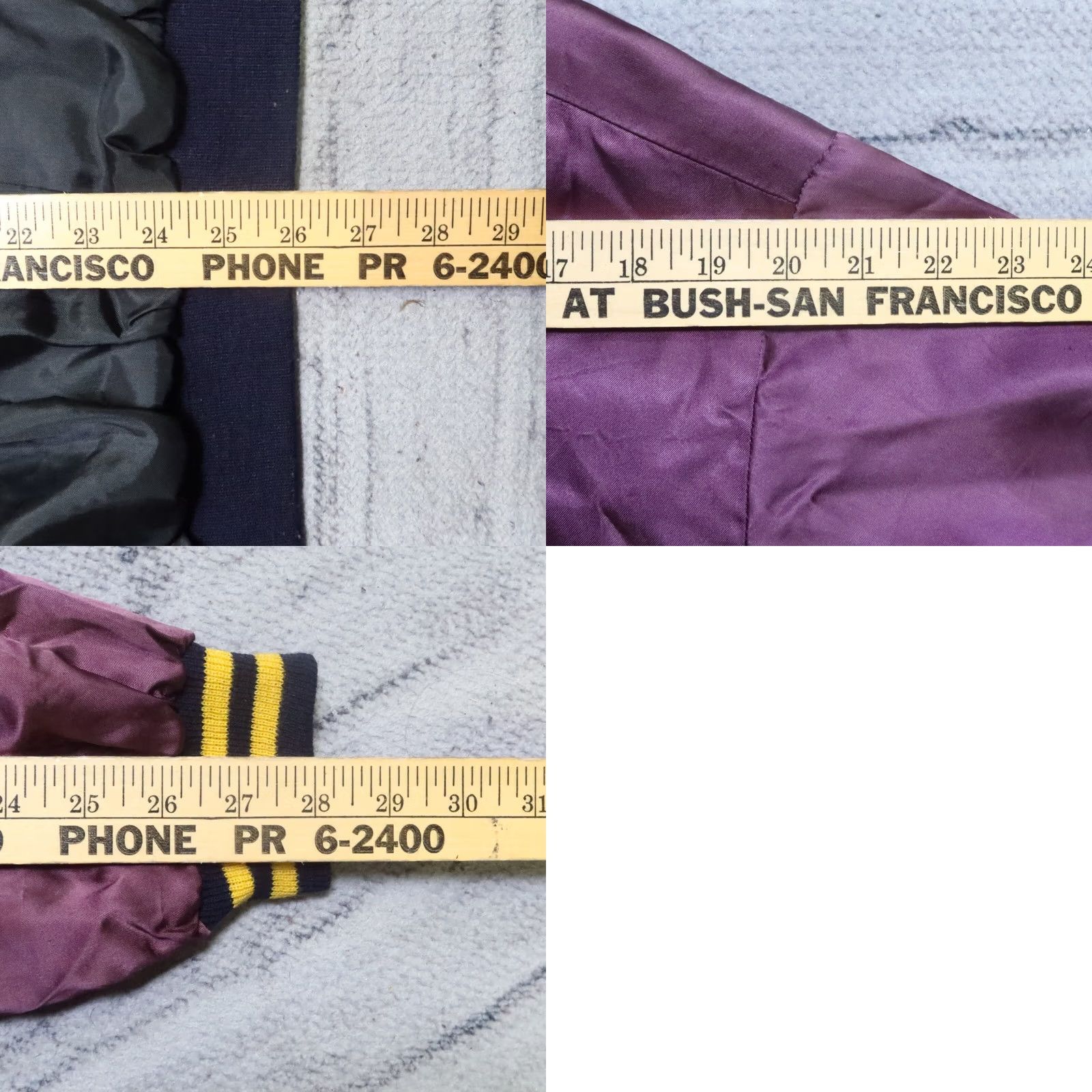 Vintage Vintage West Pac 88 Souvenir Bomber Jacket UV Purple Men One Size Nylon Size: One Size Jacket Size US M / EU 48-50 / 2 - 10 Thumbnail