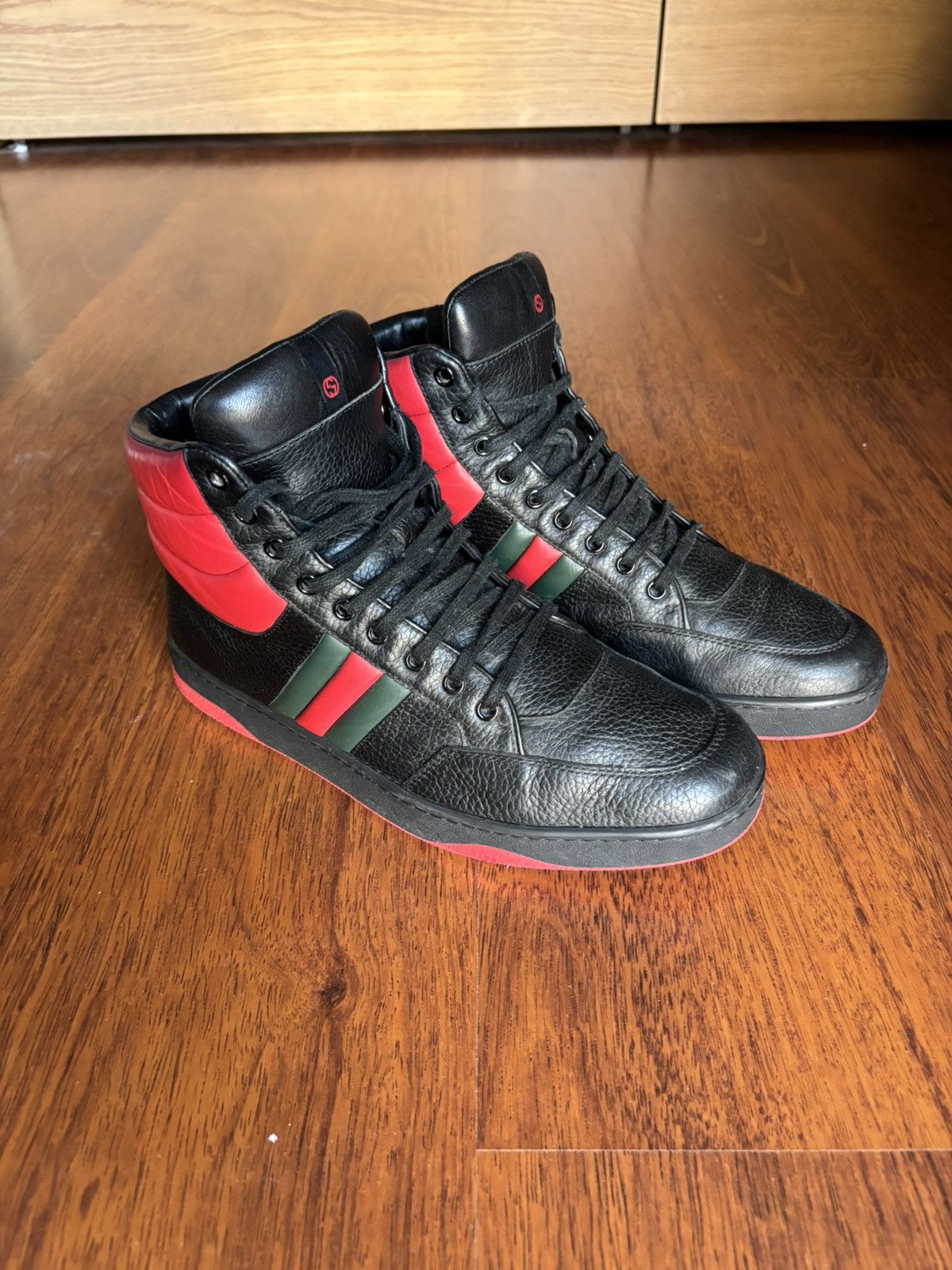 Gucci Gucci Praga Karibu leather sneakers Size US 9.5 / EU 42-43 - 1 Thumbnail