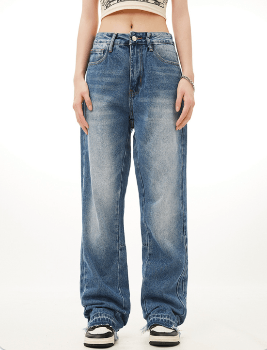 Japanese Brand × Jean American retro loose straight wide-leg Cleanfit flared jeans Size US 32 / EU 48 - 1 Thumbnail