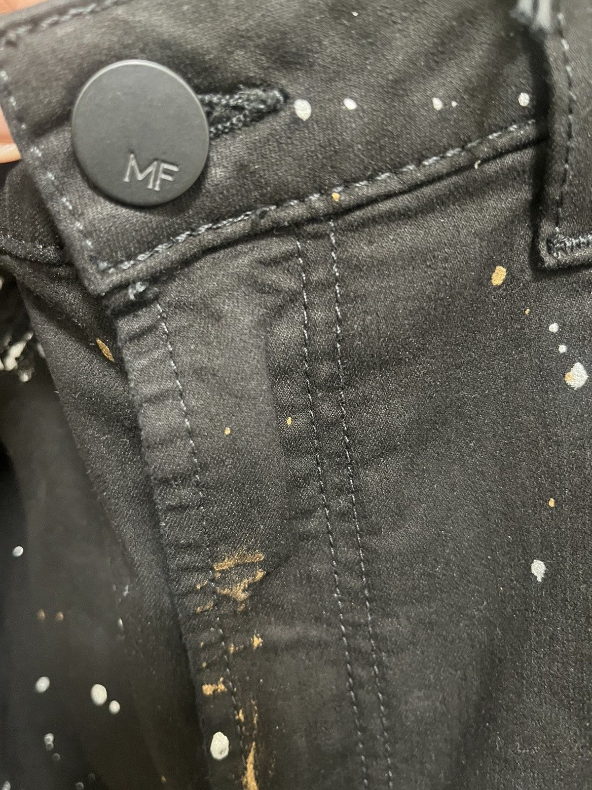 MONFRERE Monfrere Soho Di Noir Distressed Skinny Greyson Jeans Sz 36 Size US 36 / EU 52 - 7 Thumbnail