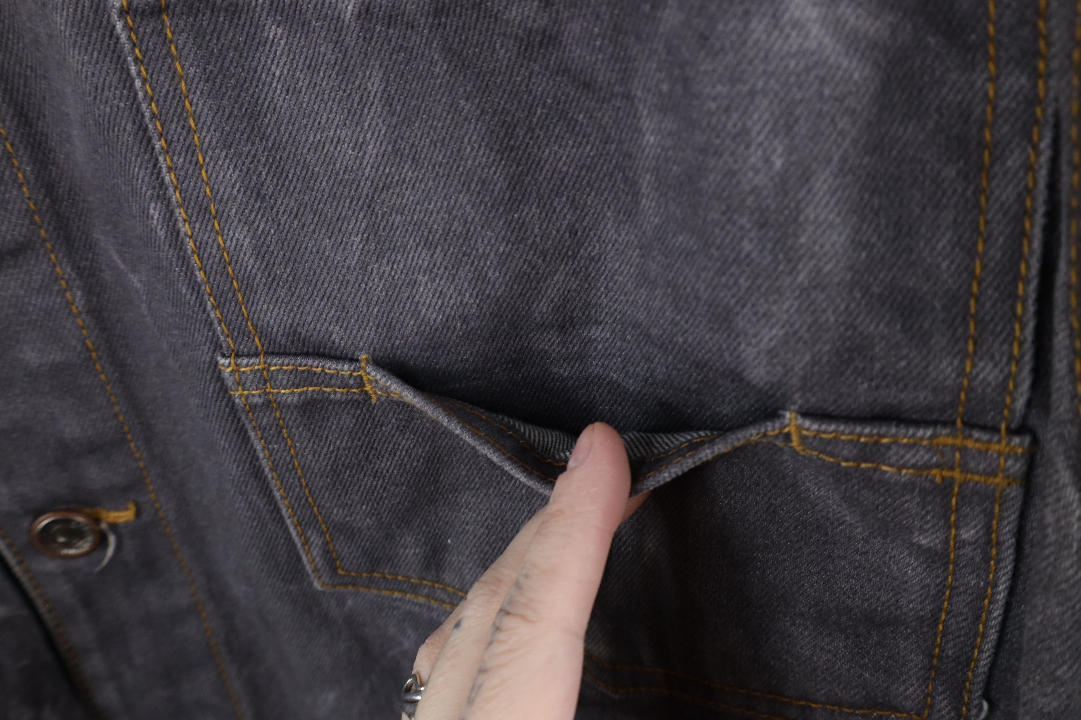 Vintage Vintage 90s Y2K Streetwear Baggy Denim Trucker Jacket Gray Size US M / EU 48-50 / 2 - 7 Thumbnail