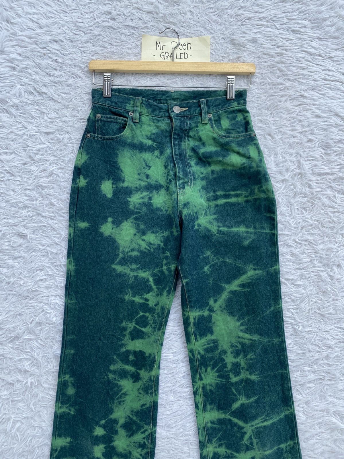 Japanese Brand Vintage 90s Japanese Brand Tie Dye Flash Jeans Pants Size US 27 - 5 Thumbnail