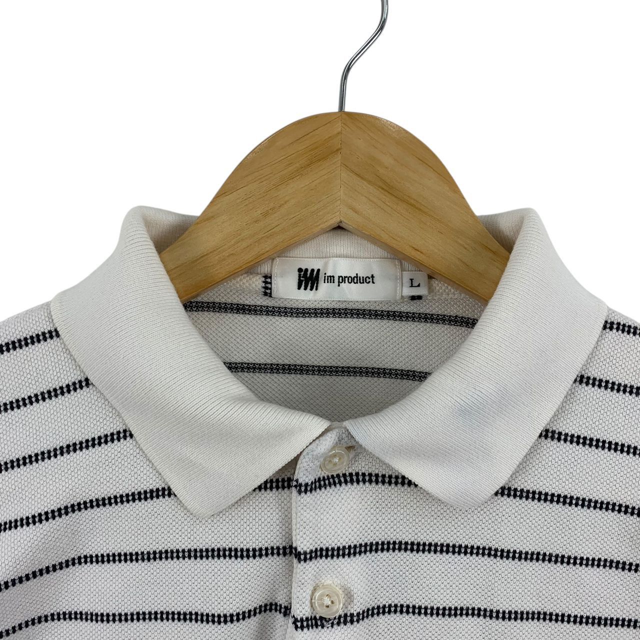 Designer × Issey Miyake × Japanese Brand IM PRODUCT By ISSEY MIYAKE Stripe Polo Tees Size US L / EU 52-54 / 3 - 2 Thumbnail